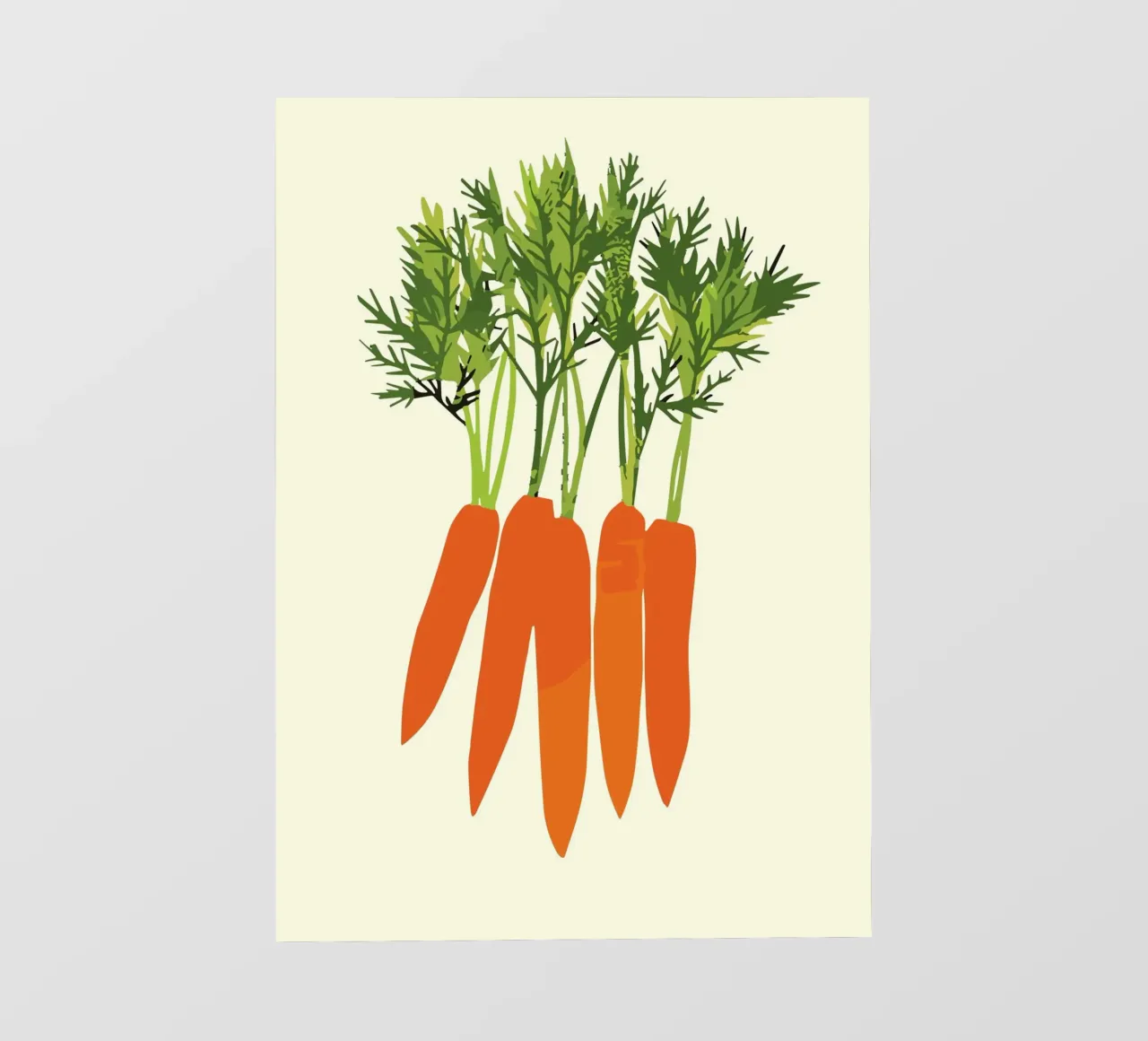 orange carrots PVC Plane von ramosashop