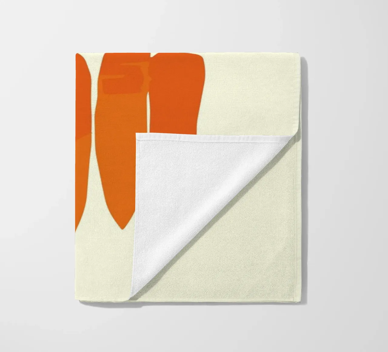 orange carrots beach towel by ramosashop