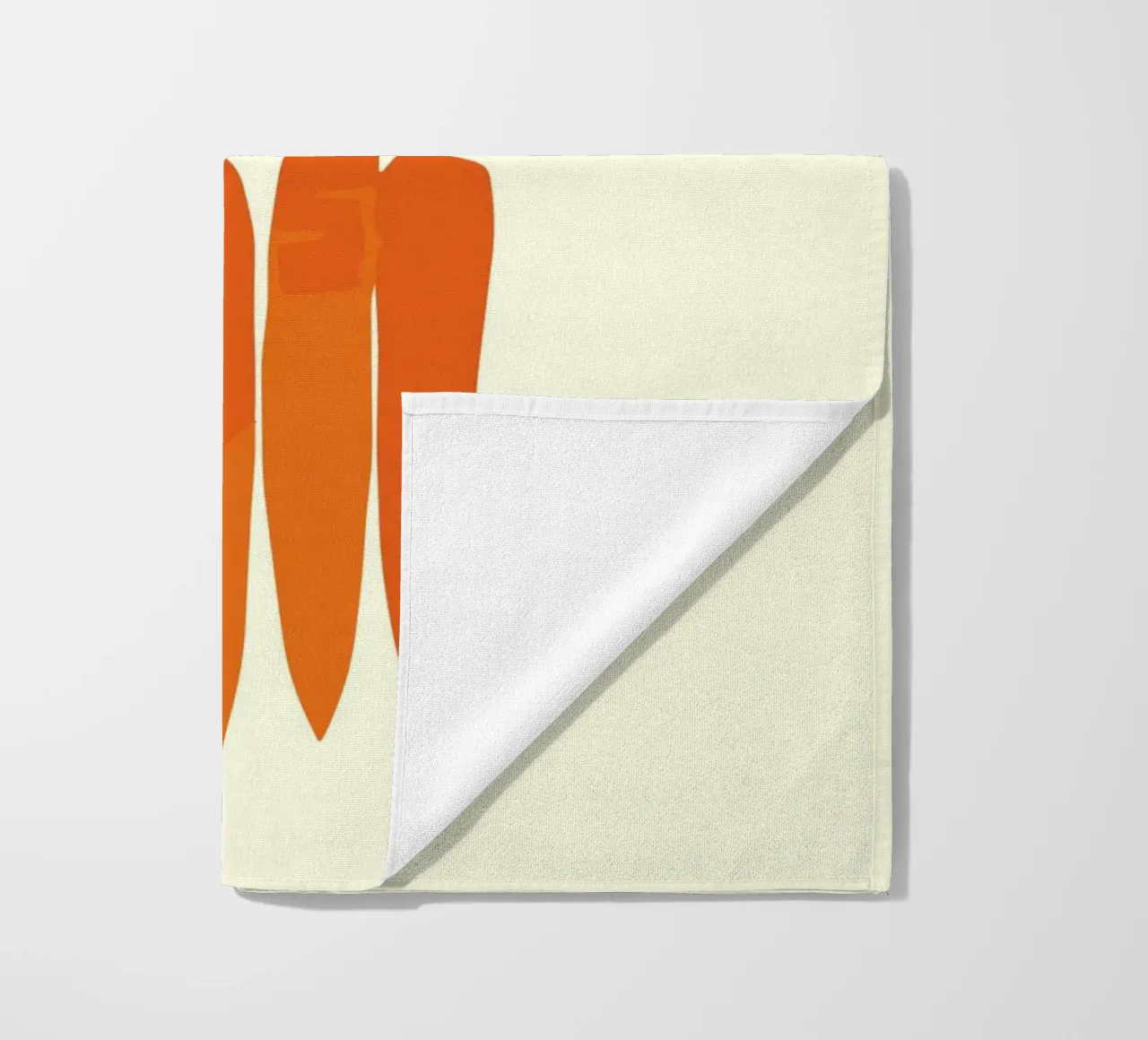 orange carrots beach towel by ramosashop