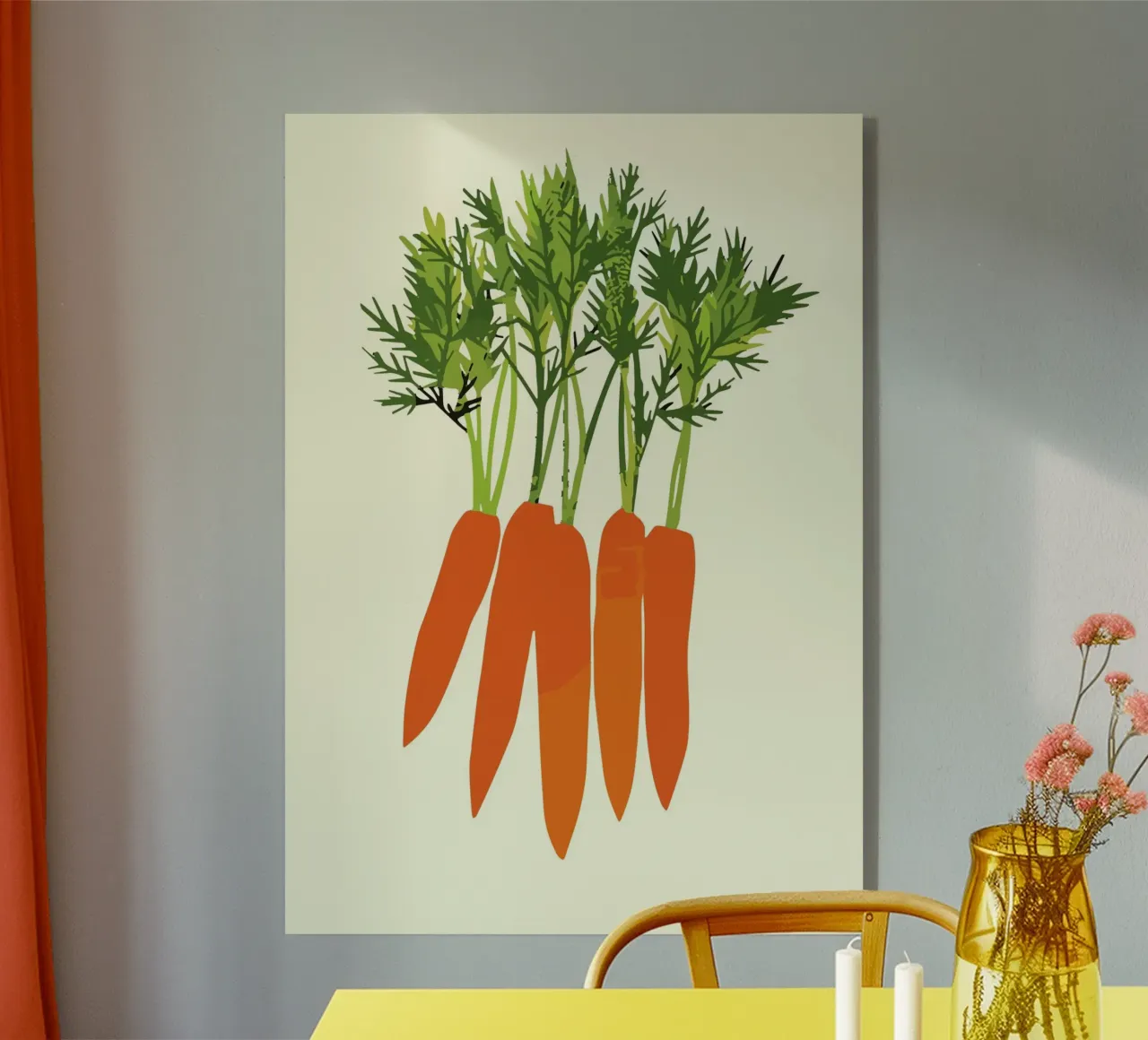 orange carrots plexiglass da ramosashop