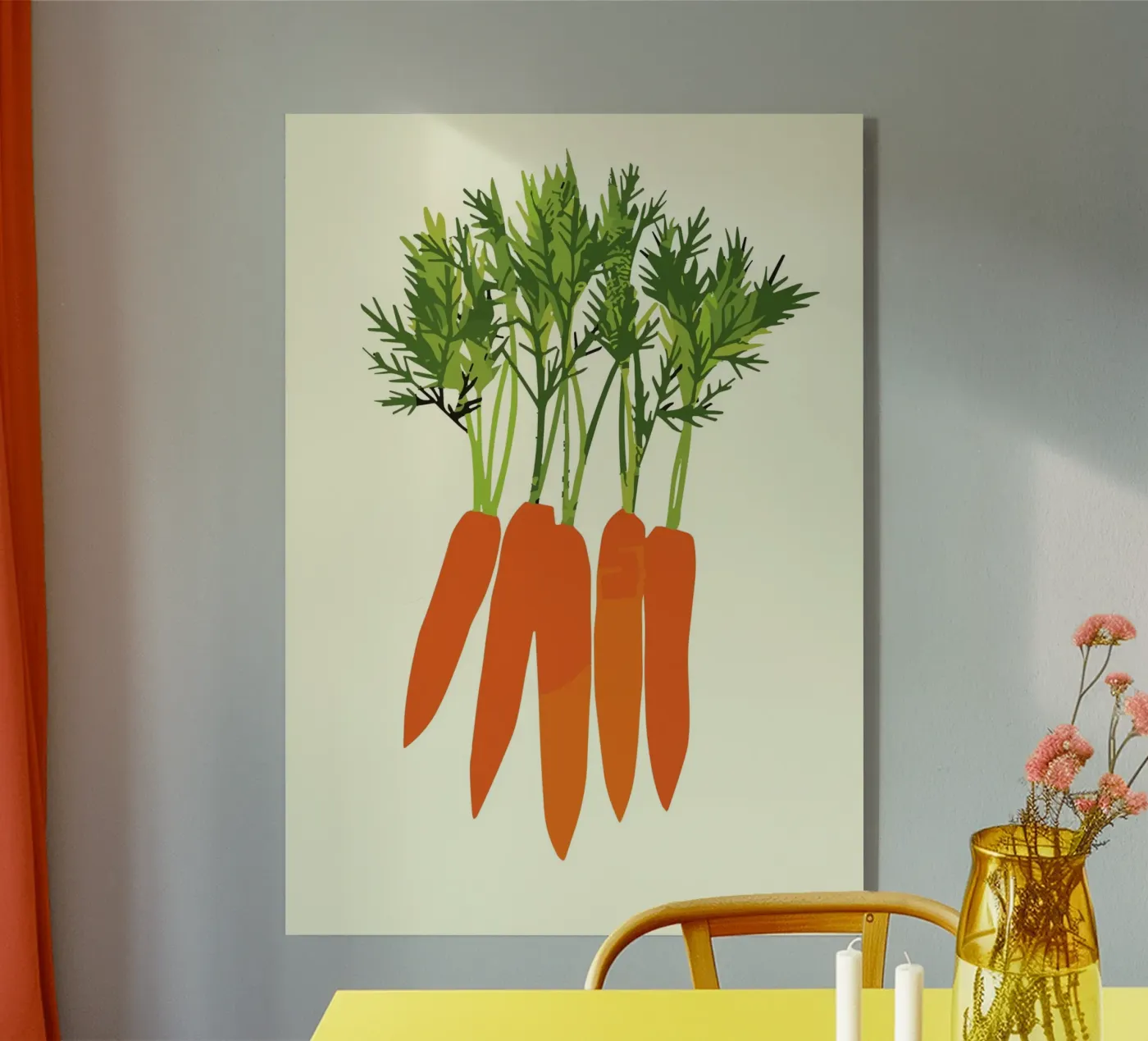 orange carrots plexiglass da ramosashop