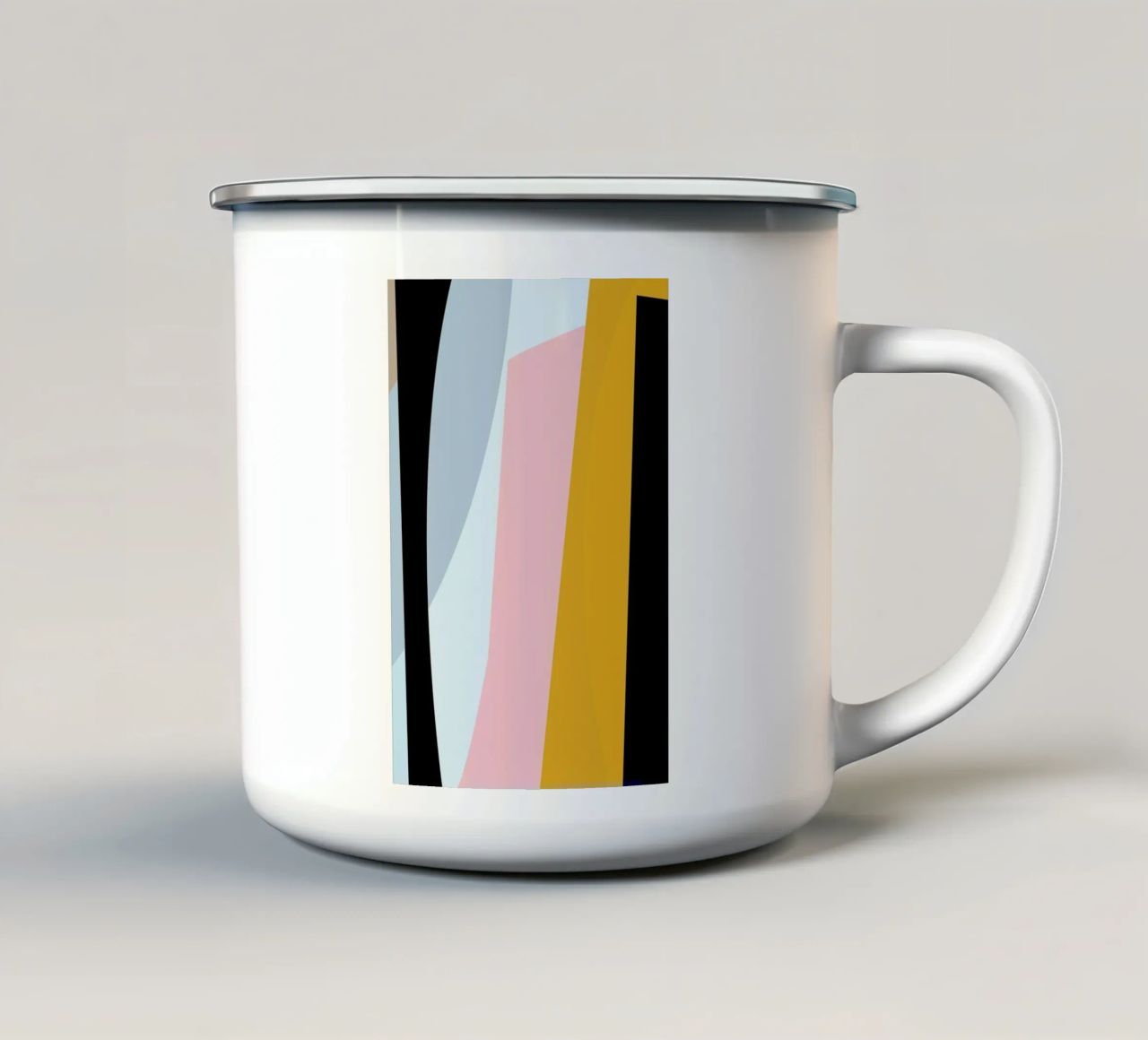 Pastel 2 tazza in smalto da Jonathan Lawes