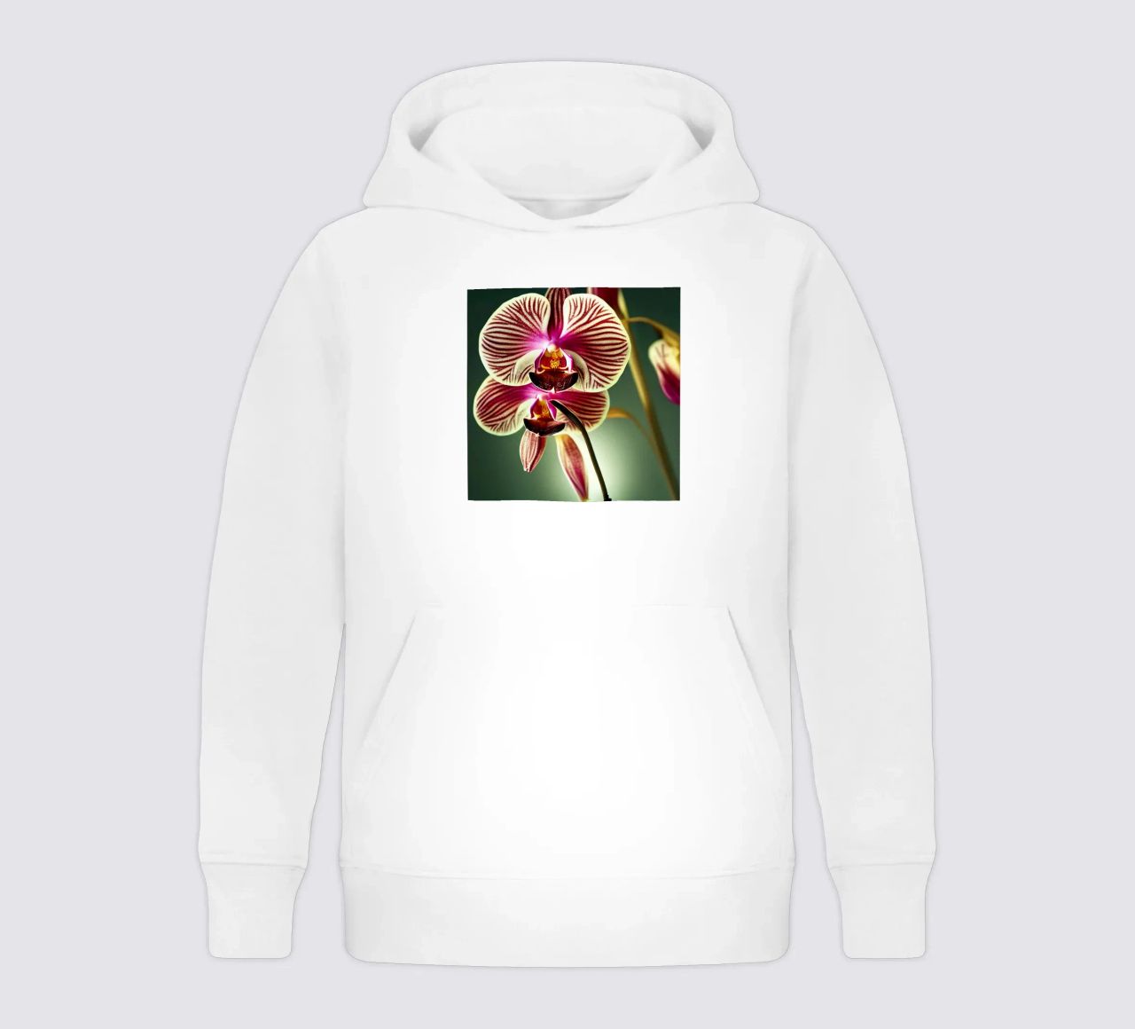 Macro fiore di orchidea felpa bambino con cappuccio da Bold Blooms