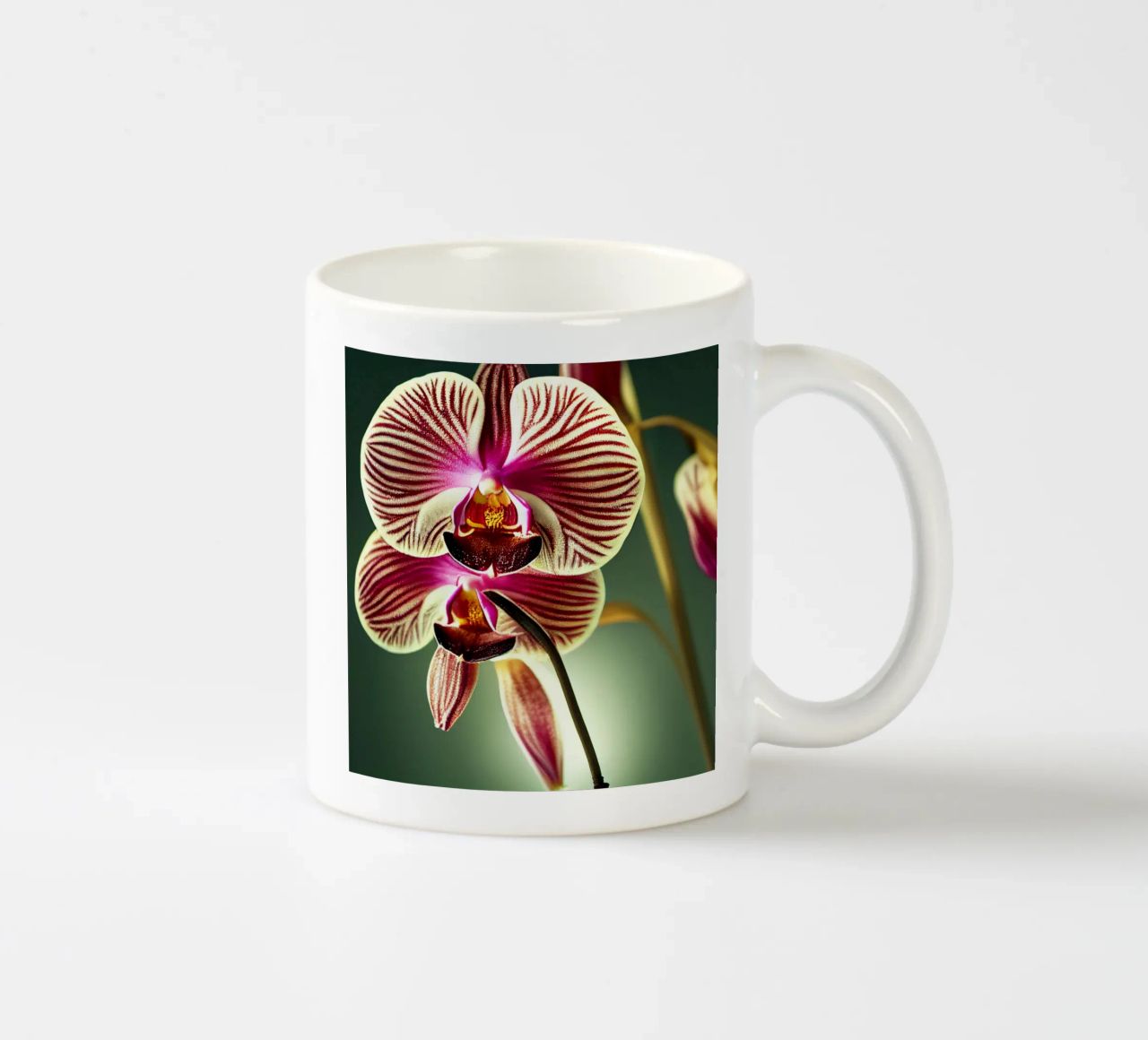 Macro fiore di orchidea tazza in ceramica da Bold Blooms
