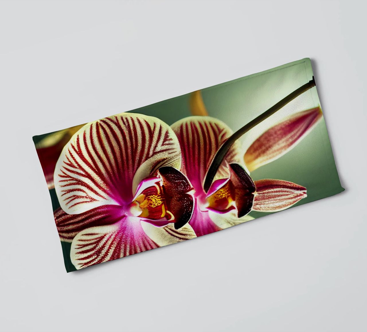 Macro fiore di orchidea asciugamano da bagno da Bold Blooms