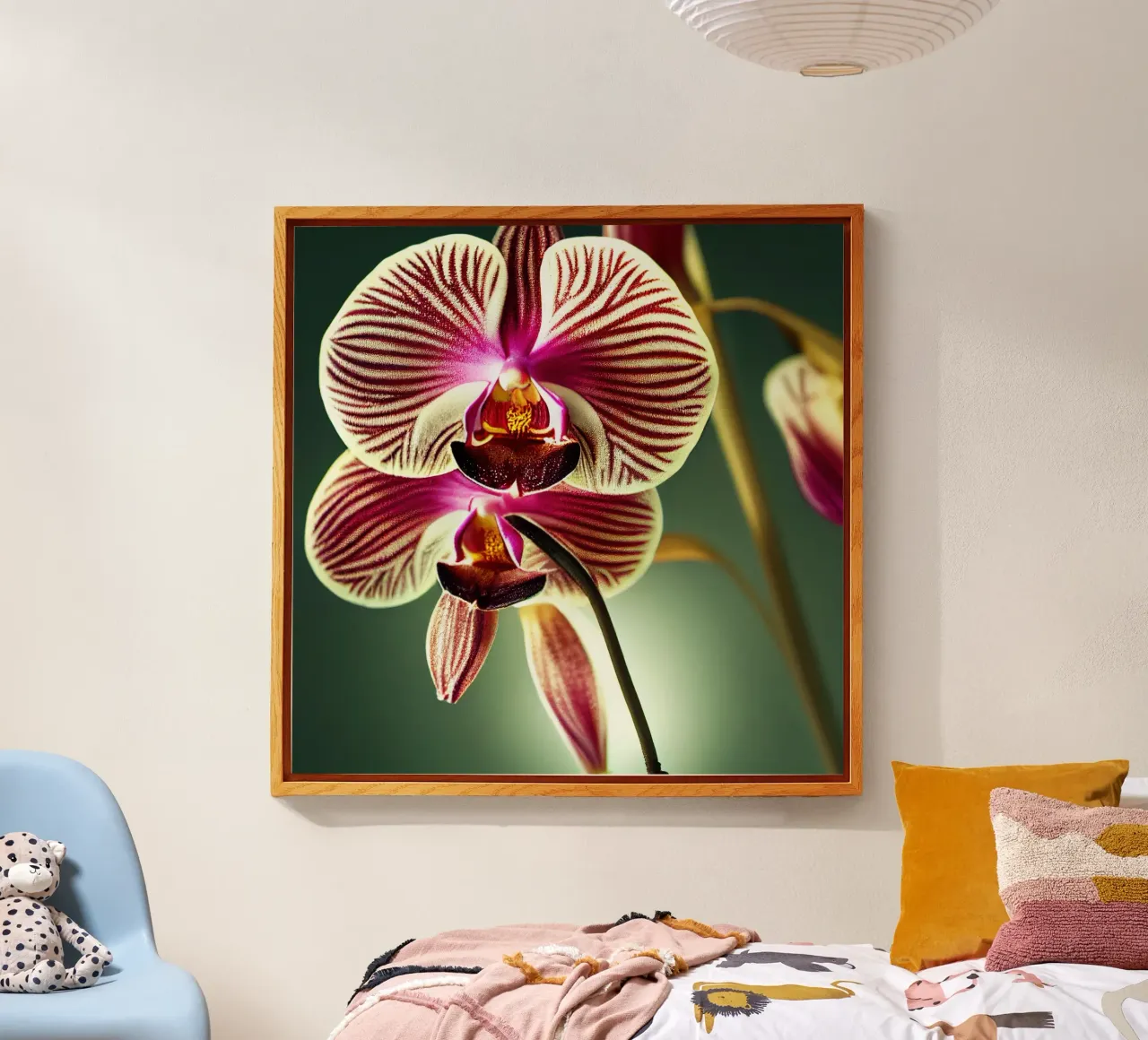 Makro Orchidee Blume Acryl-Glas von Bold Blooms