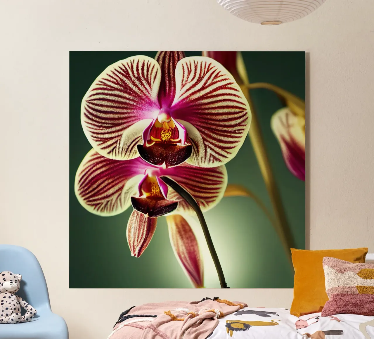 Makro Orchidee Blume Acryl-Glas von Bold Blooms