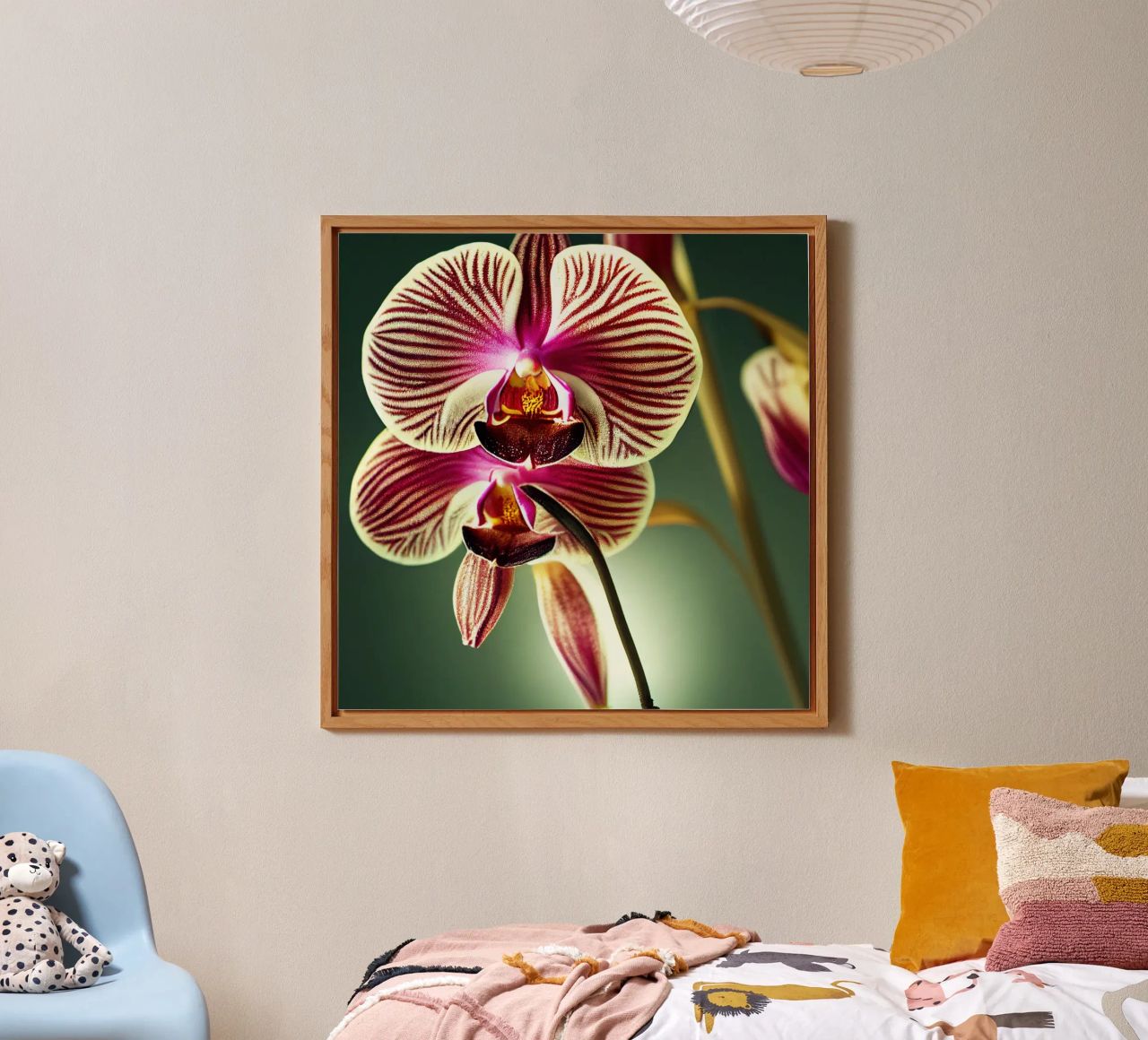 Macro fiore di orchidea alluminio dibond da Bold Blooms