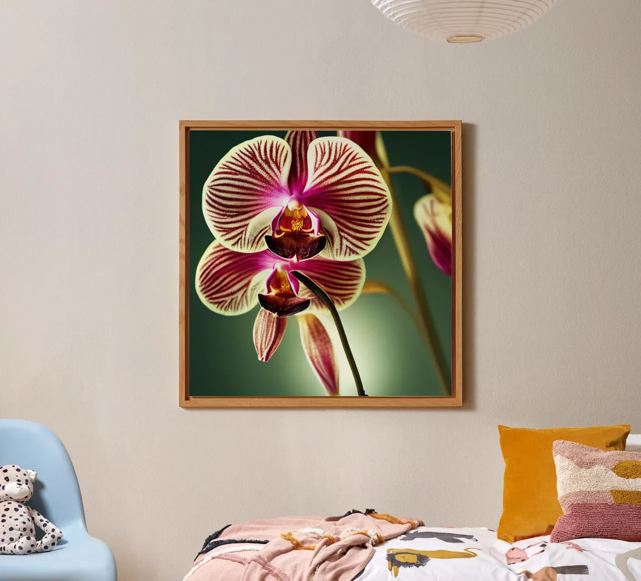 Macro fiore di orchidea alluminio dibond da Bold Blooms