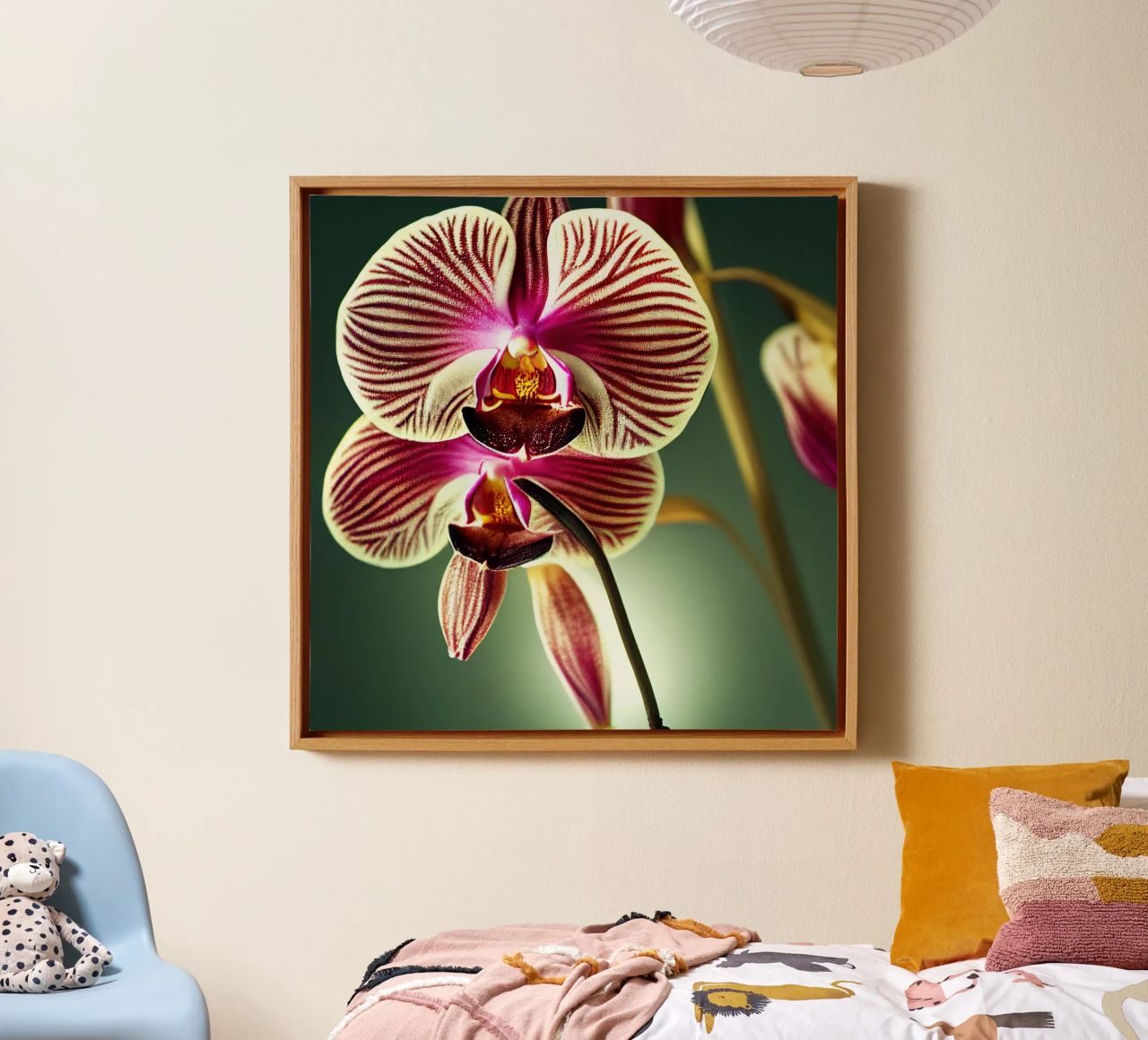 Macro fiore di orchidea tela da Bold Blooms