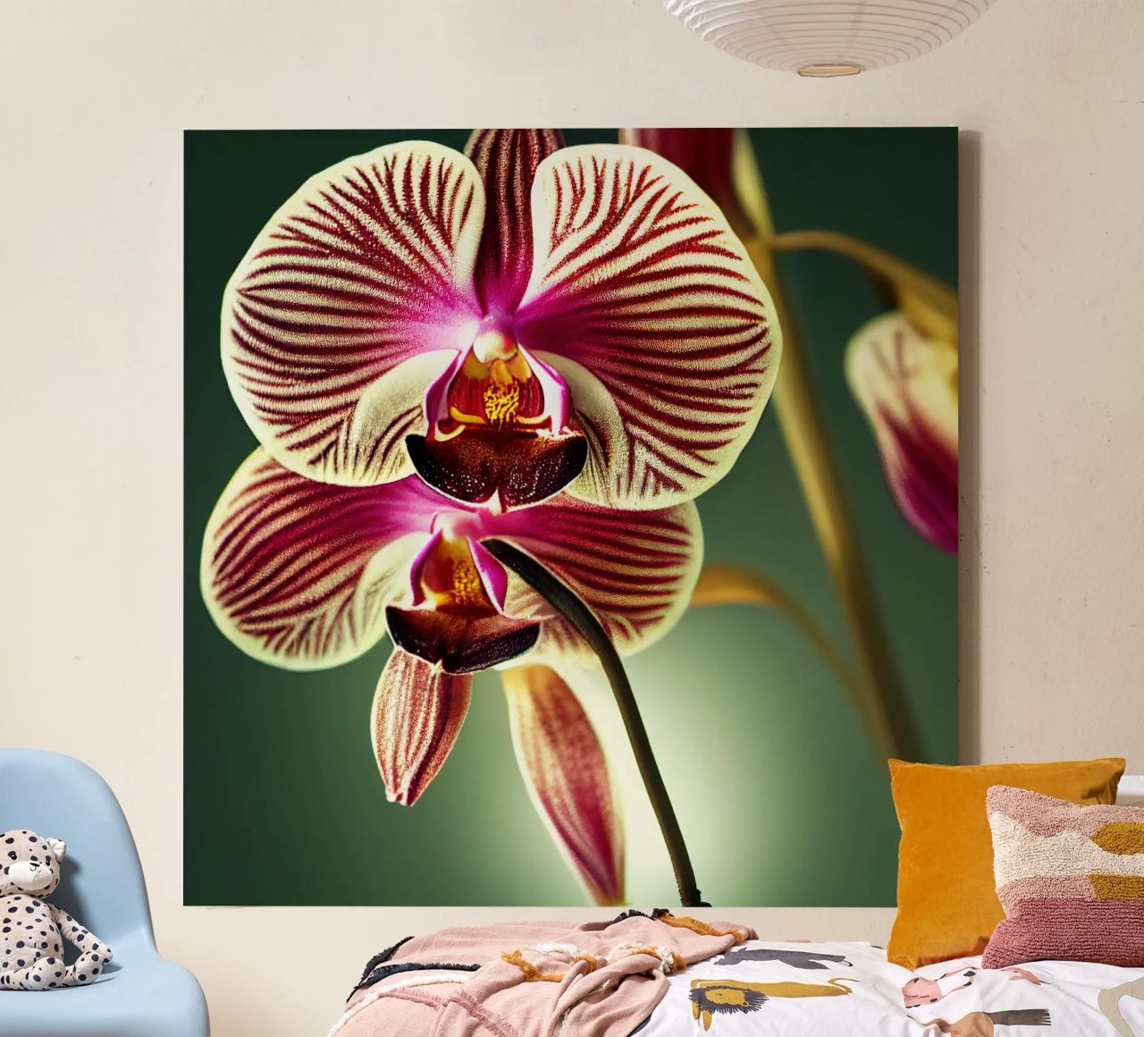 Macro fiore di orchidea tela da Bold Blooms