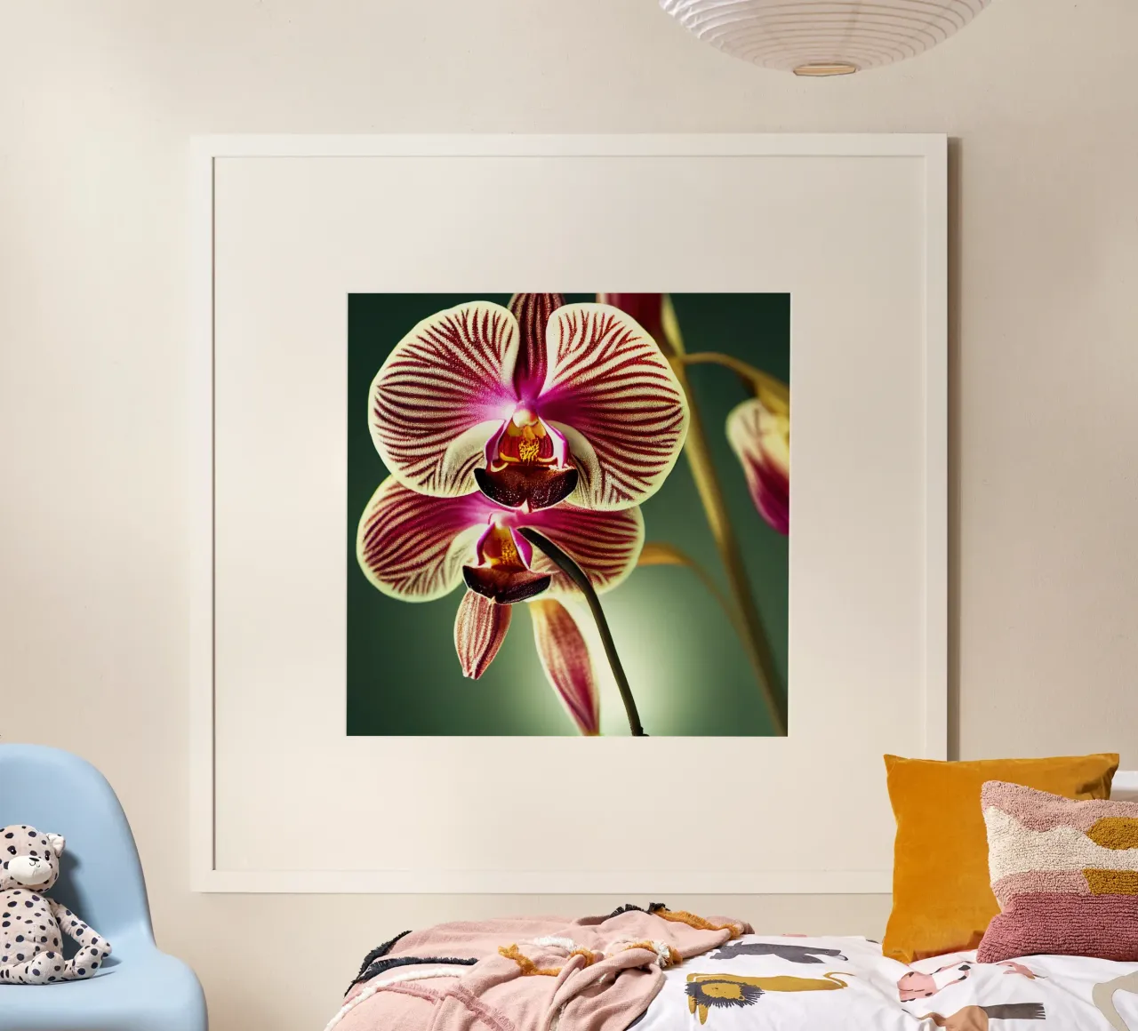 Makro Orchidee Blume Hahnemühle von Bold Blooms