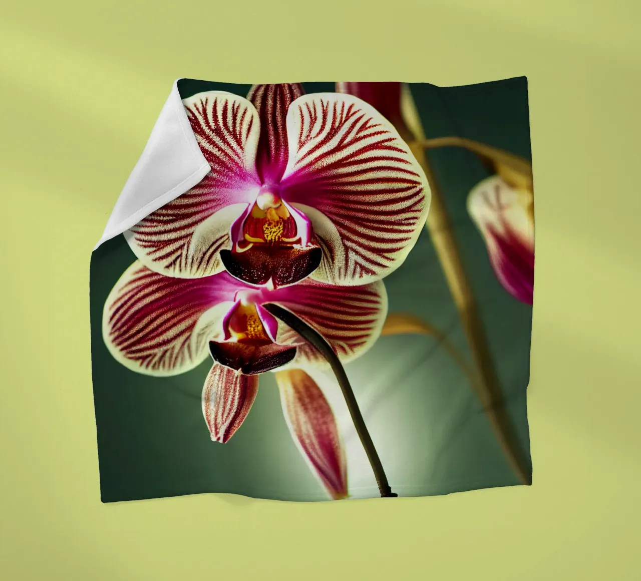 Macro fiore di orchidea coperta in pile da Bold Blooms