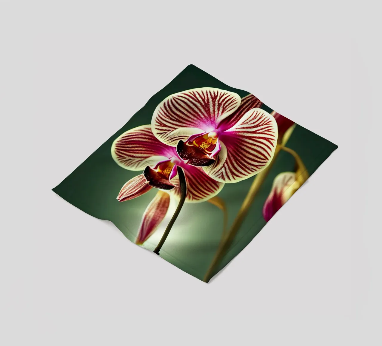 Macro fiore di orchidea coperta in pile da Bold Blooms