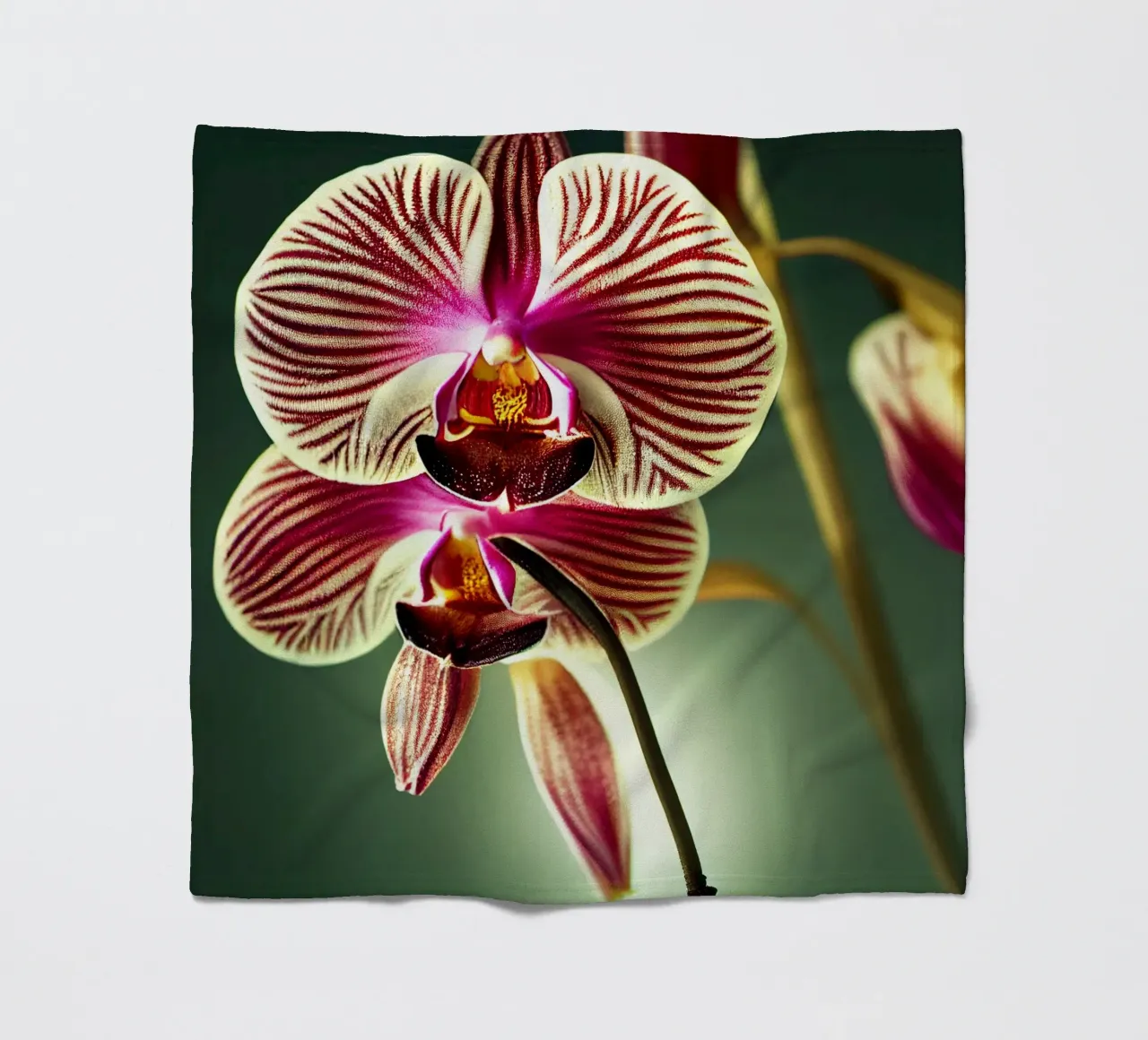 Macro fiore di orchidea coperta in pile da Bold Blooms