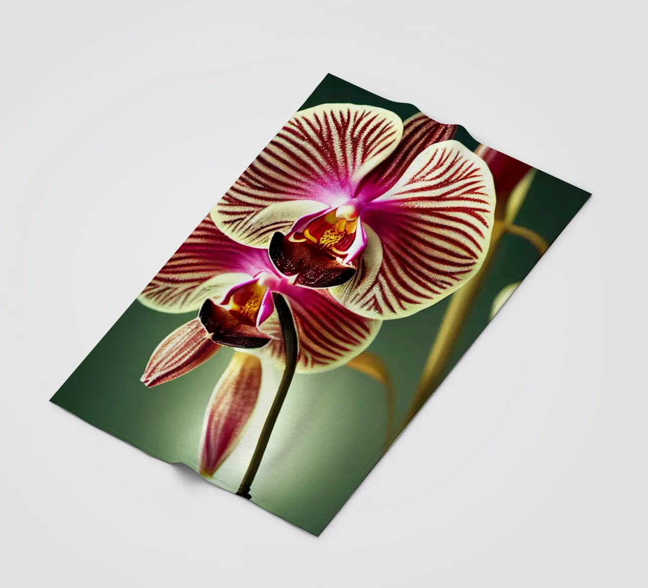 Macro fiore di orchidea coperta in pile da Bold Blooms
