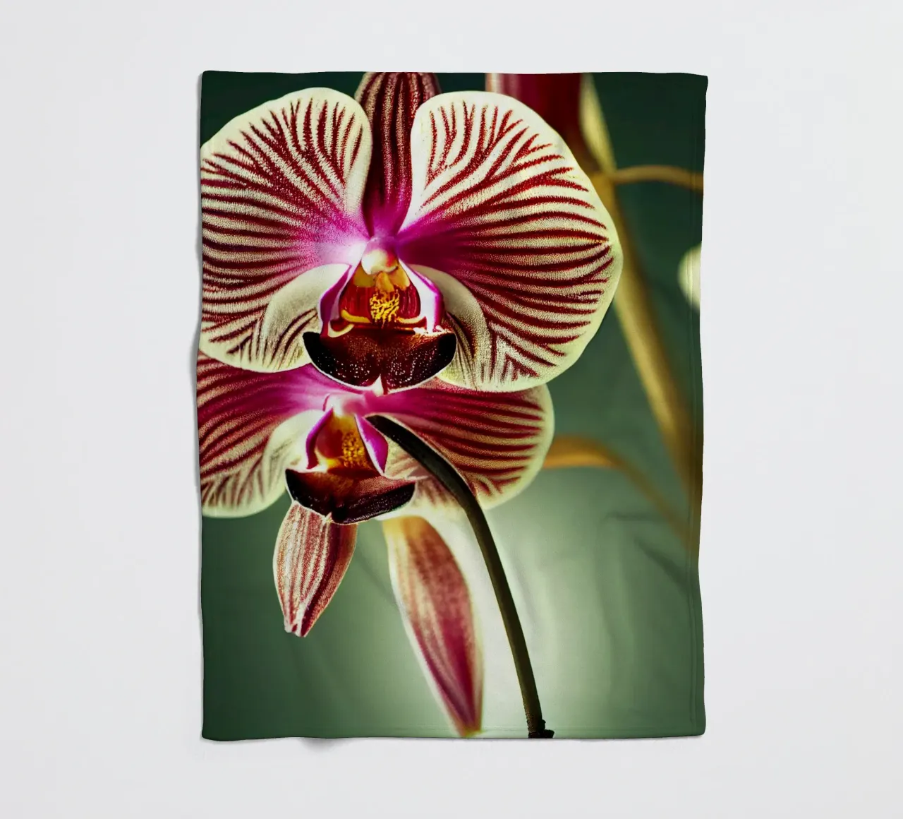 Macro fiore di orchidea coperta in pile da Bold Blooms