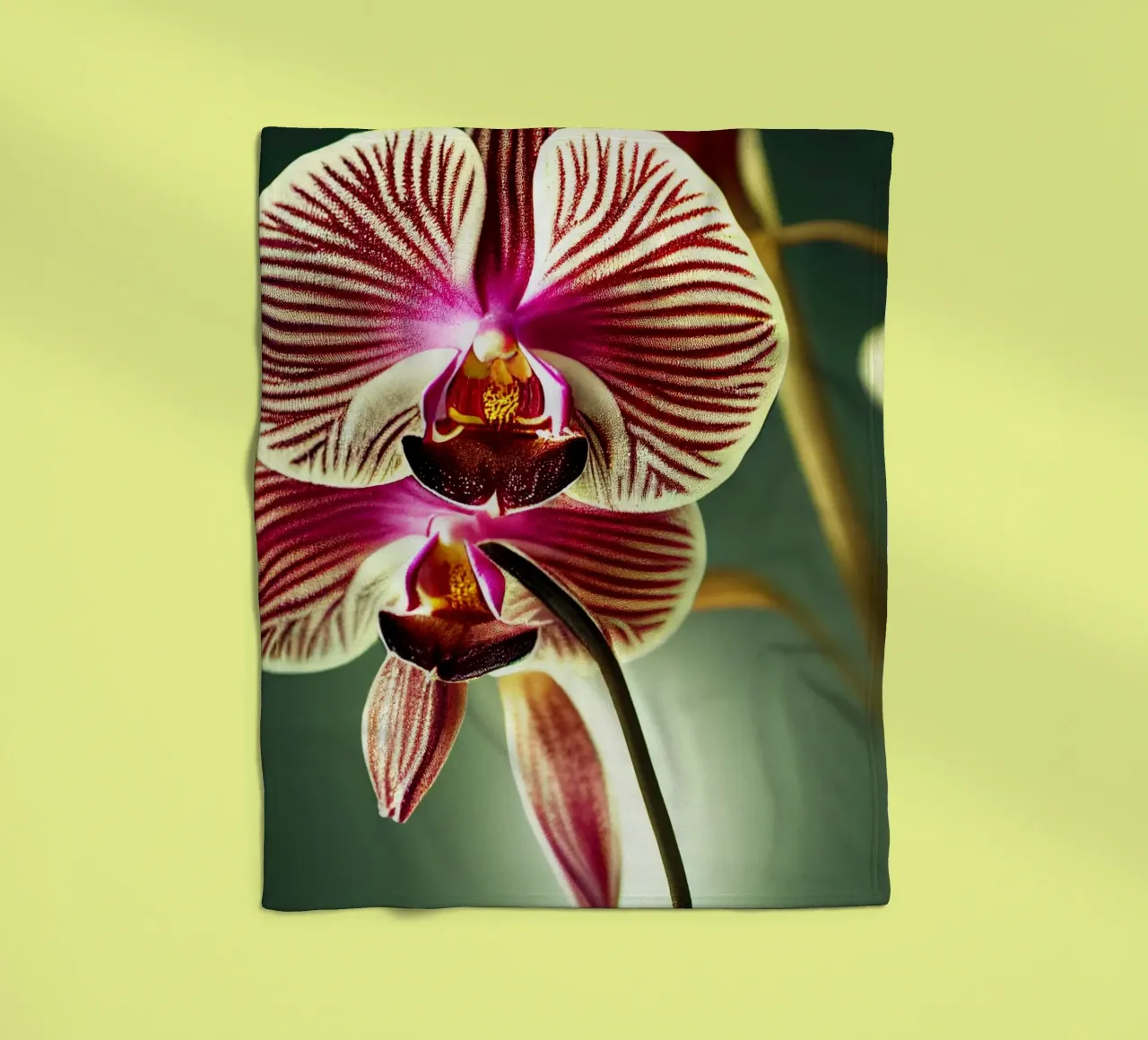 Macro fiore di orchidea coperta in pile da Bold Blooms