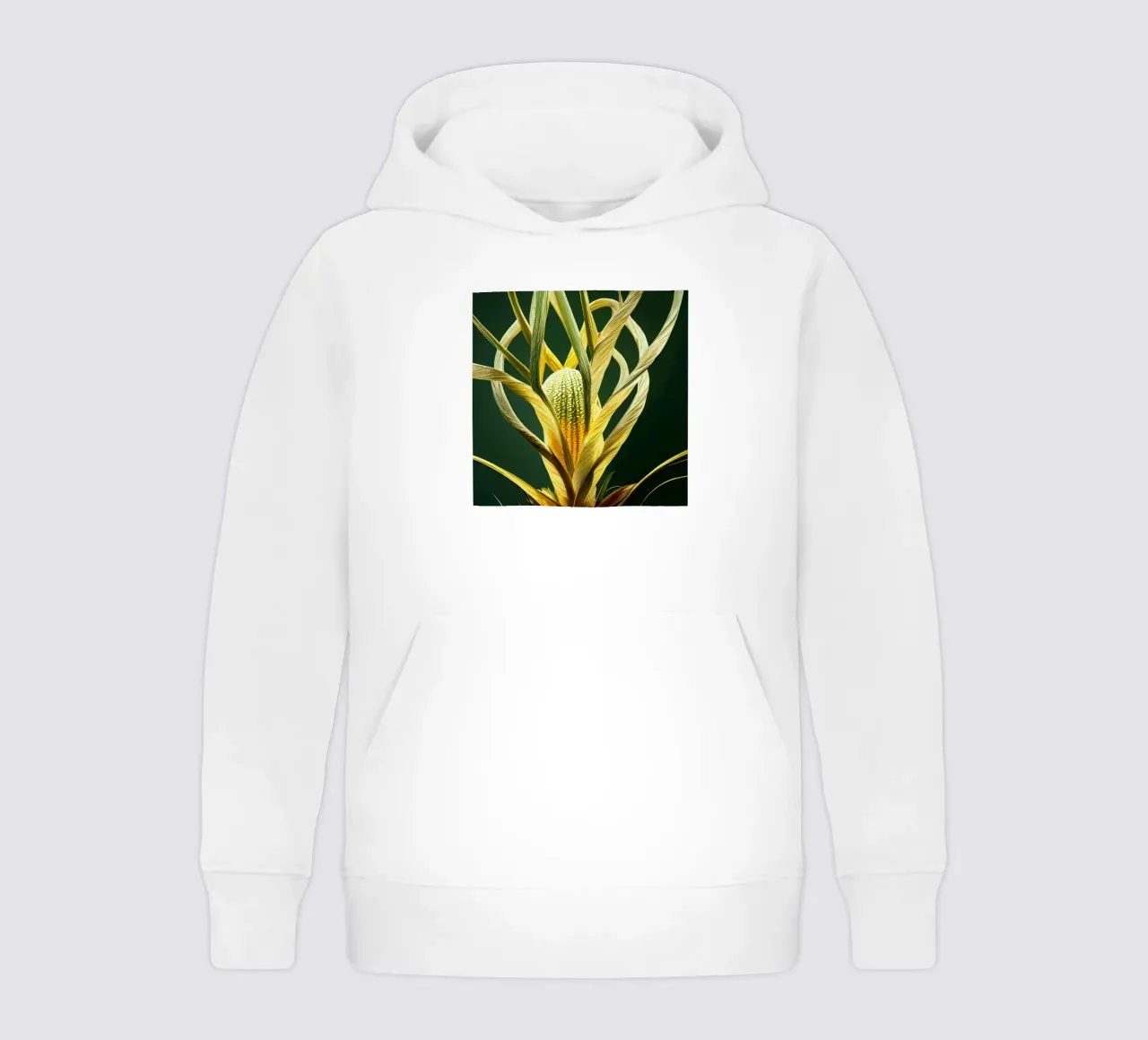 Macro fiore di pandano felpa bambino con cappuccio da Bold Blooms