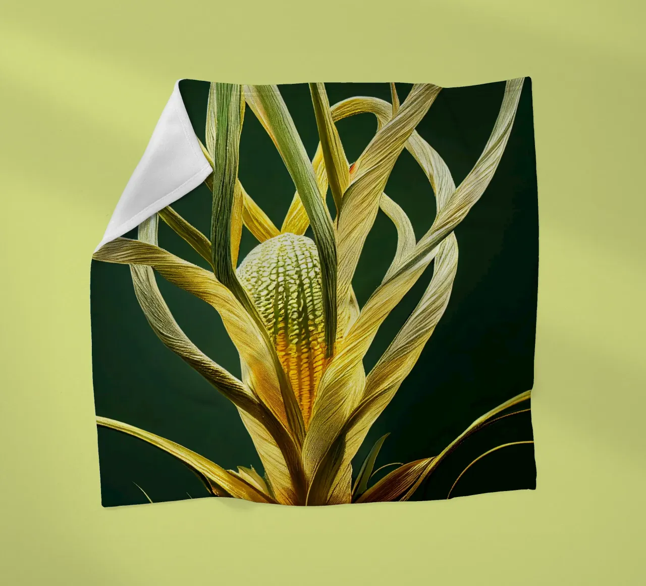 Macro fiore di pandano coperta in pile da Bold Blooms