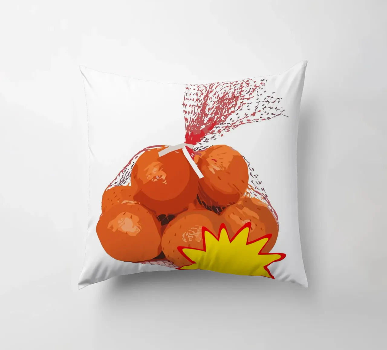 bundle of bright orange cuscino da ramosashop