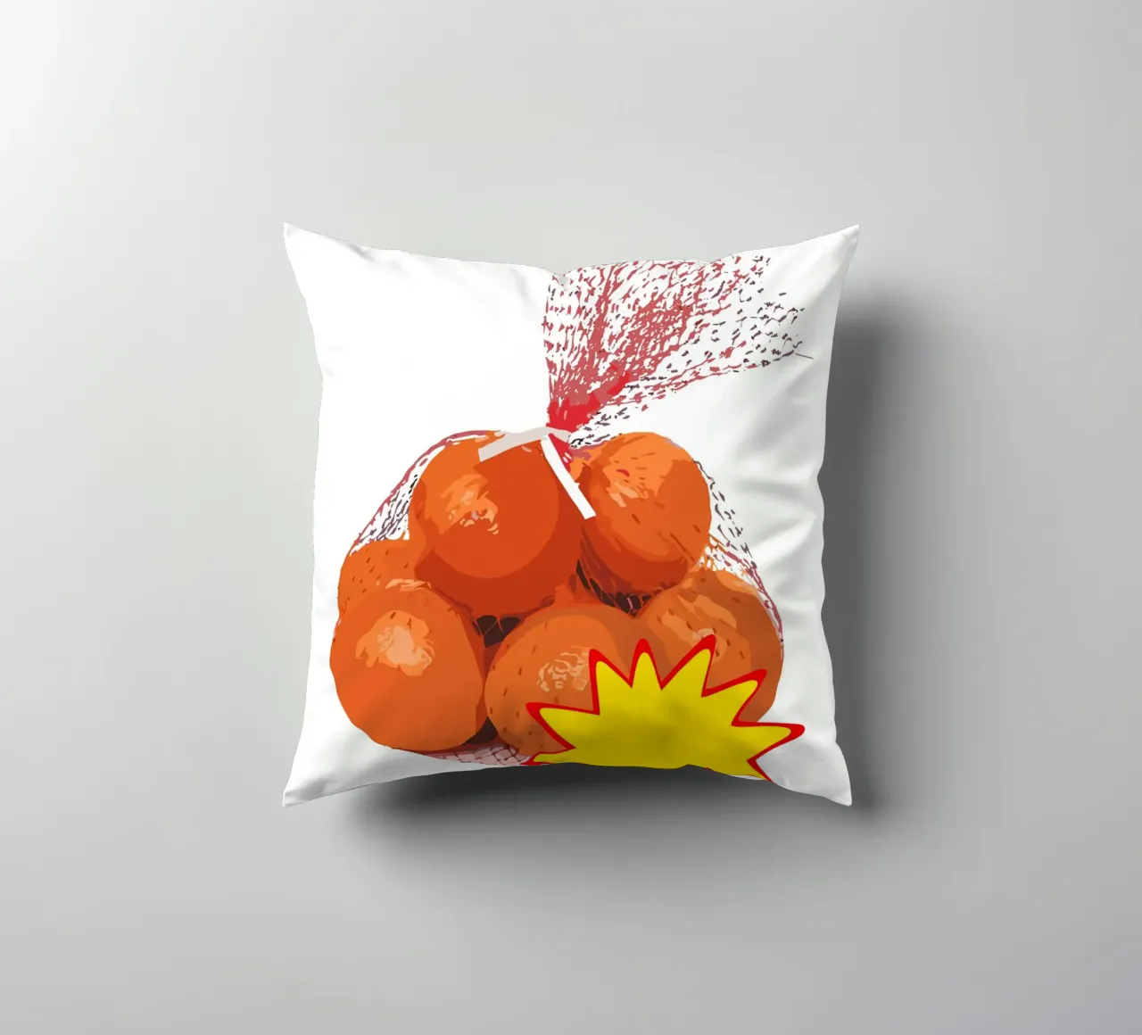 bundle of bright orange cuscino da ramosashop