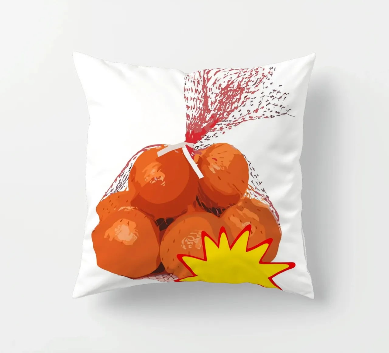 bundle of bright orange cuscino da ramosashop