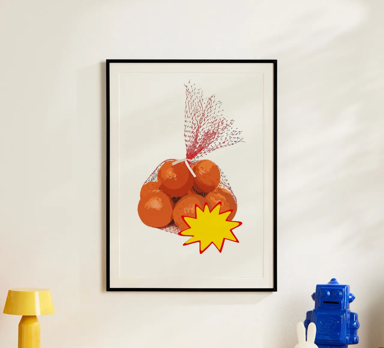 bundle of bright orange poster da ramosashop