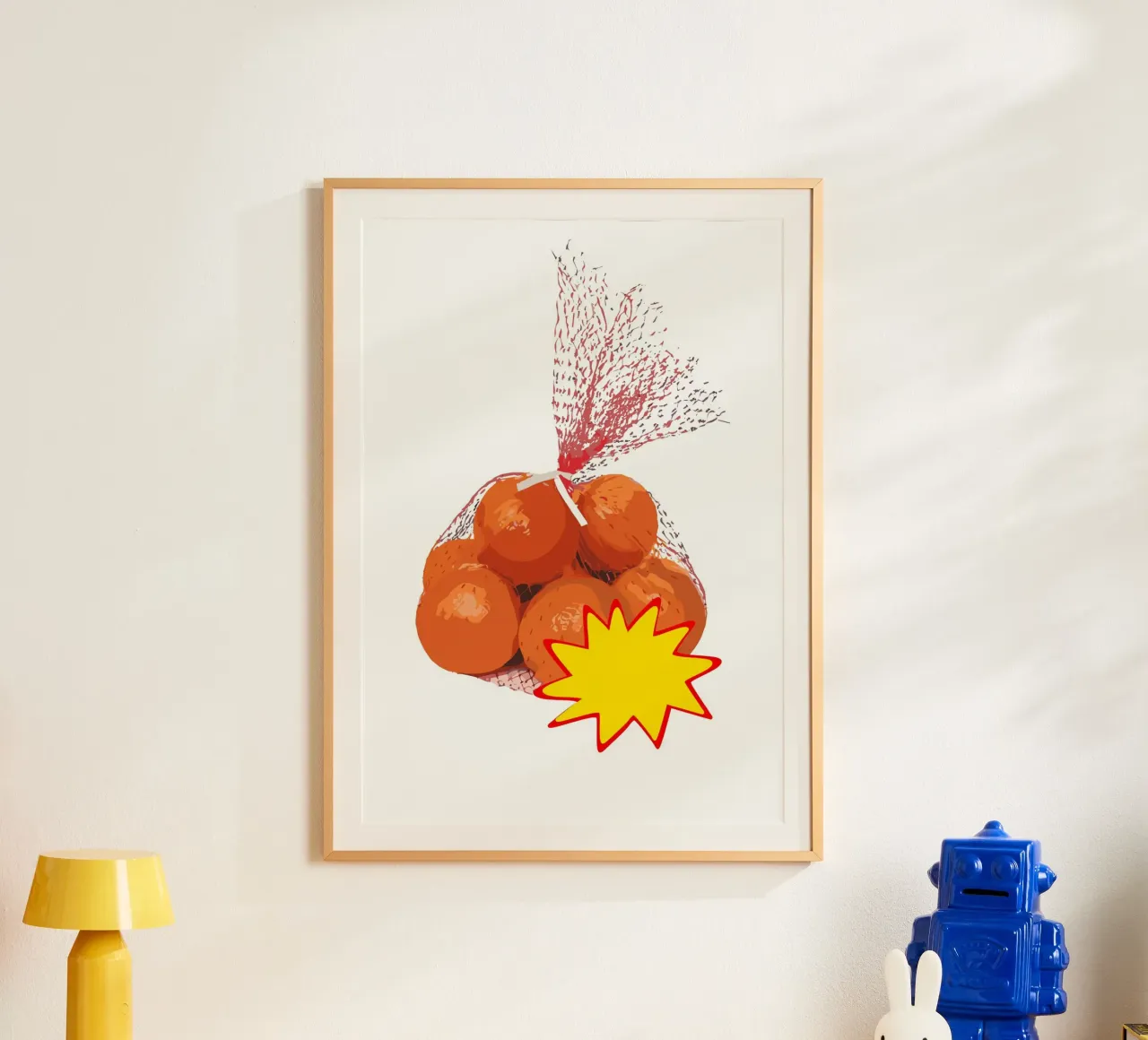 bundle of bright orange poster da ramosashop
