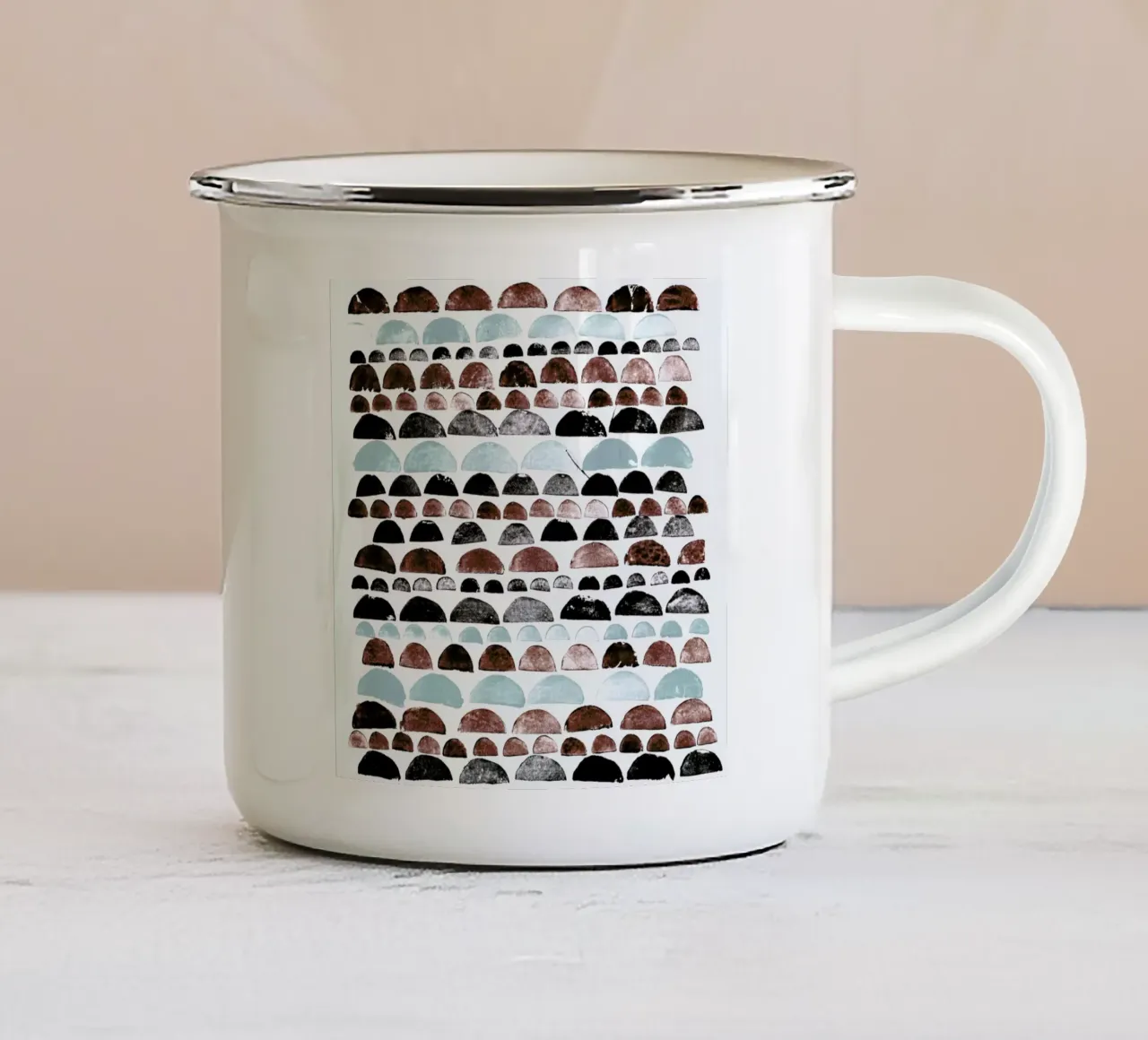 Kartoffeldruck 2 tazza in smalto da Rinah Lang