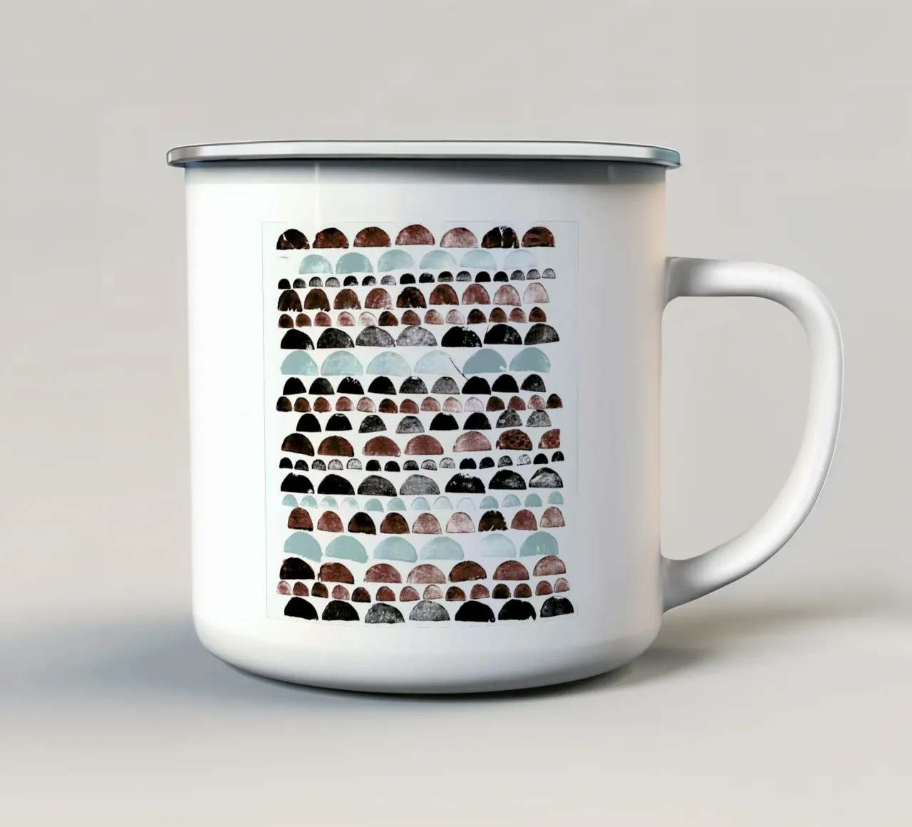 Kartoffeldruck 2 tazza in smalto da Rinah Lang