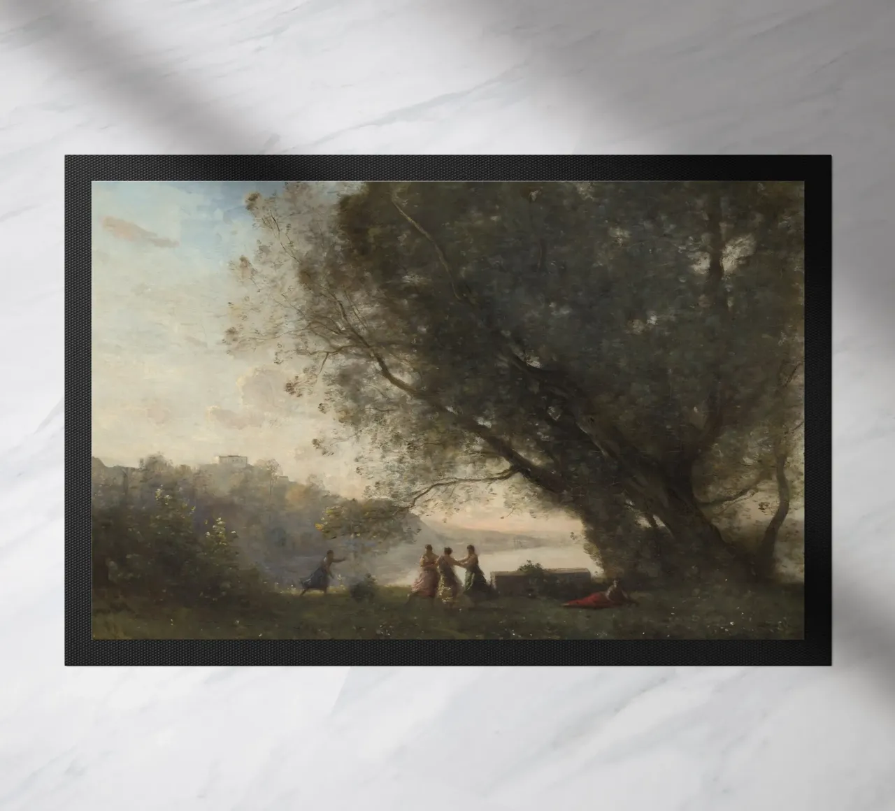 Dance under the Trees at the Edge of the Lake doormat by Timeless Artworks