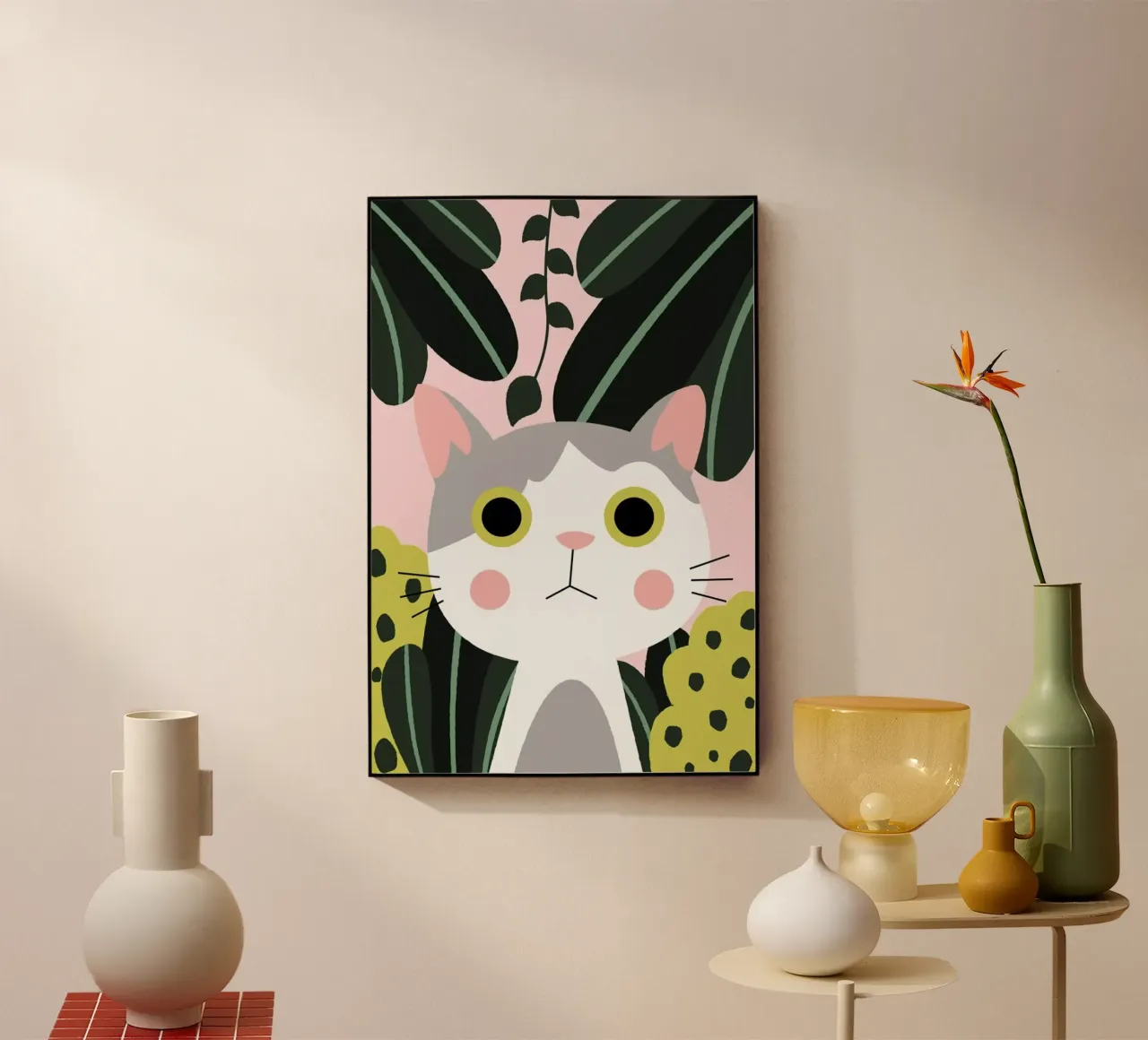 Jungle Cat plexiglass da Karin Bijlsma