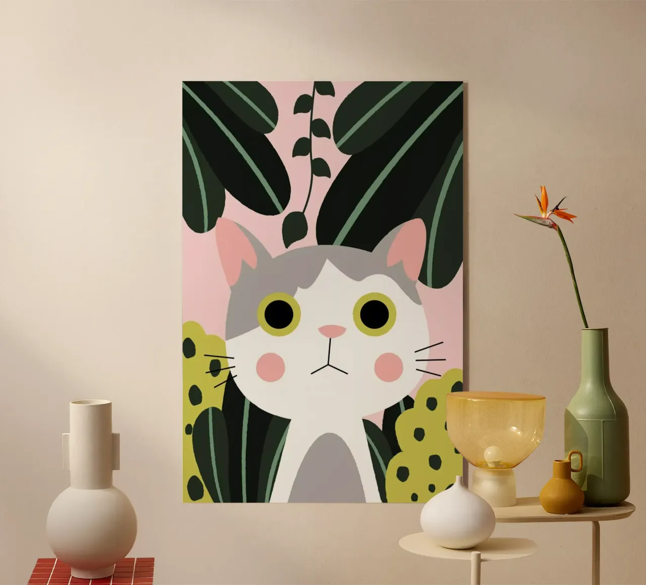 Jungle Cat plexiglass da Karin Bijlsma