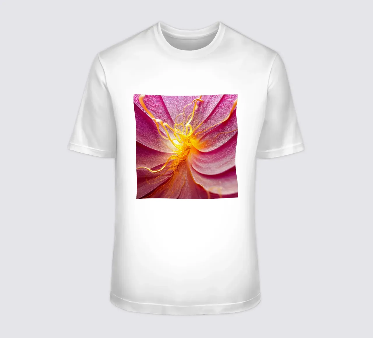 Macro fiore di pervinca t-shirt da Bold Blooms