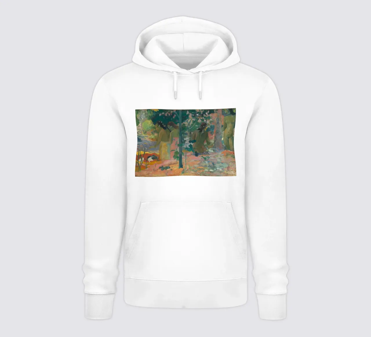 Paul Gauguin - Le bagnanti felpa con cappuccio da Timeless Artworks