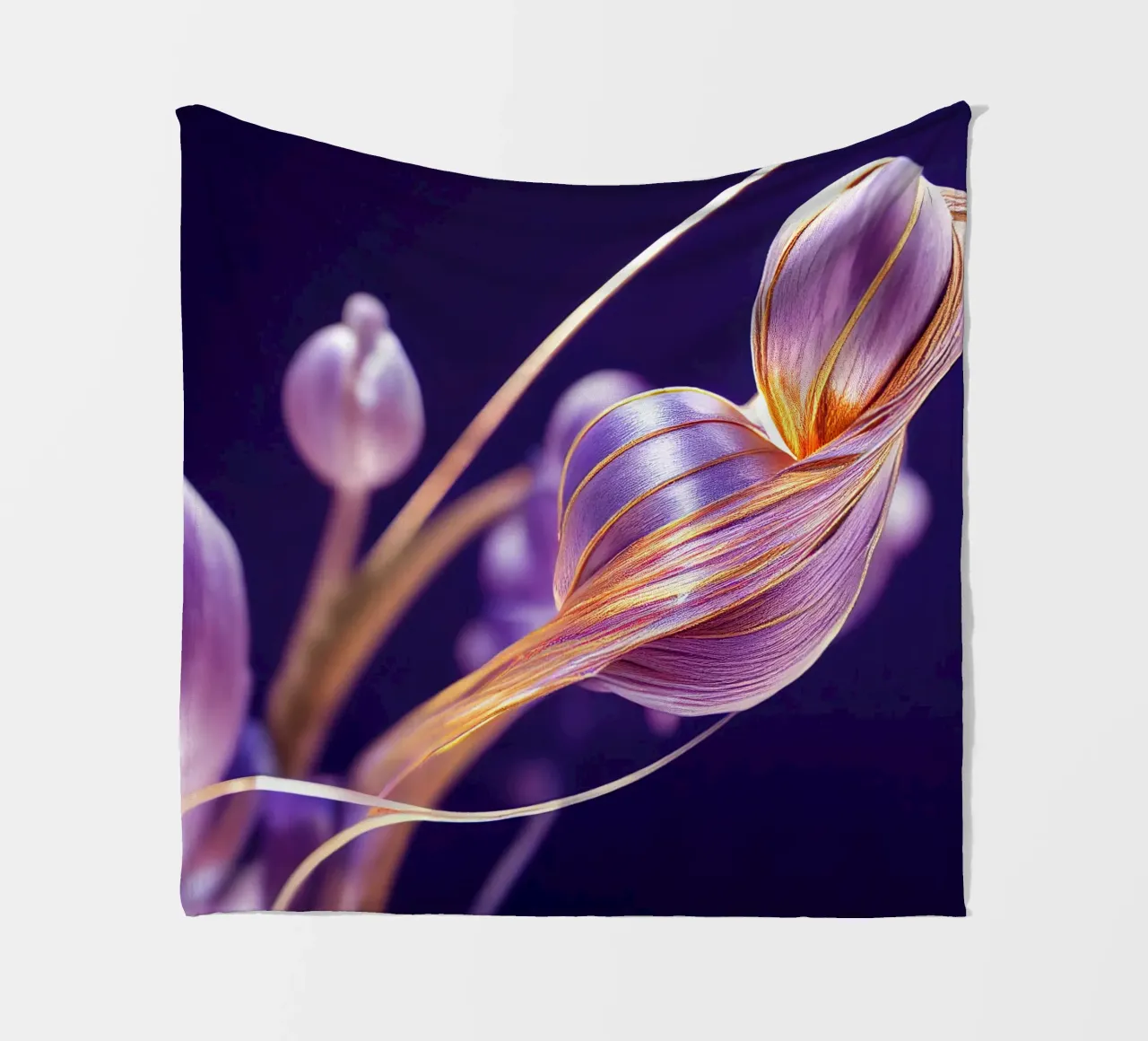 Macro fiore di pervinca coperta in pile da Bold Blooms