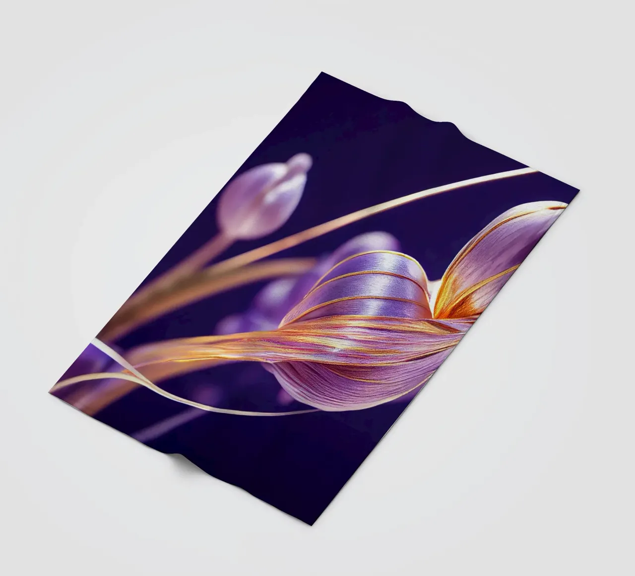 Macro fiore di pervinca coperta in pile da Bold Blooms