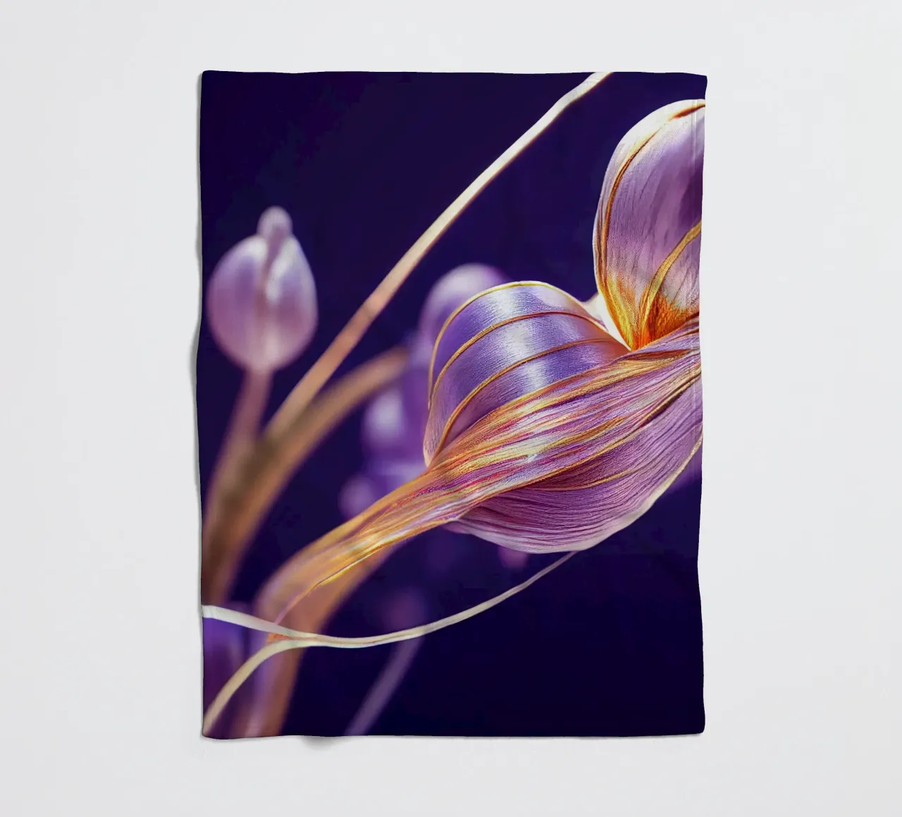 Macro fiore di pervinca coperta in pile da Bold Blooms