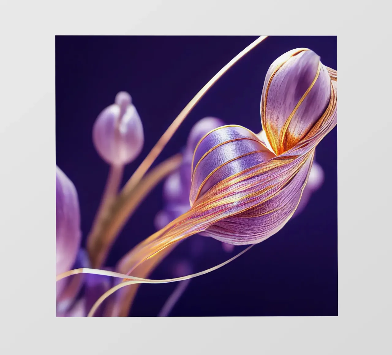 Macro fiore di pervinca pellicola backlit da Bold Blooms