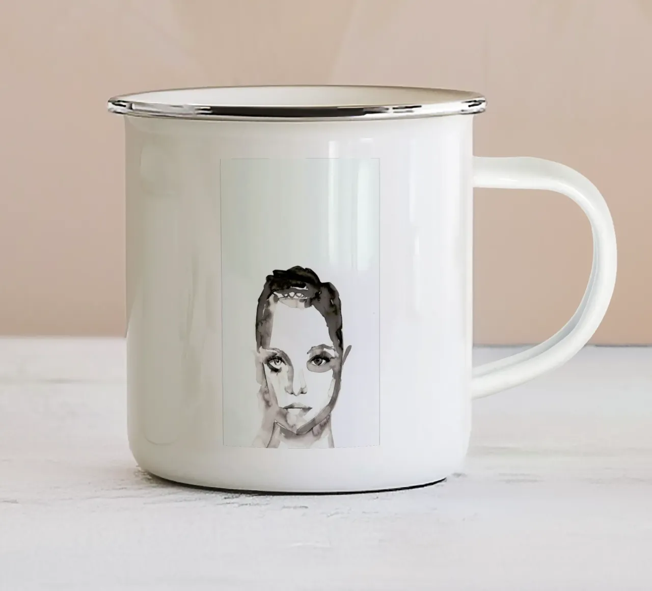 You Can Whistle First taza de esmalte de Victoria Verbaan