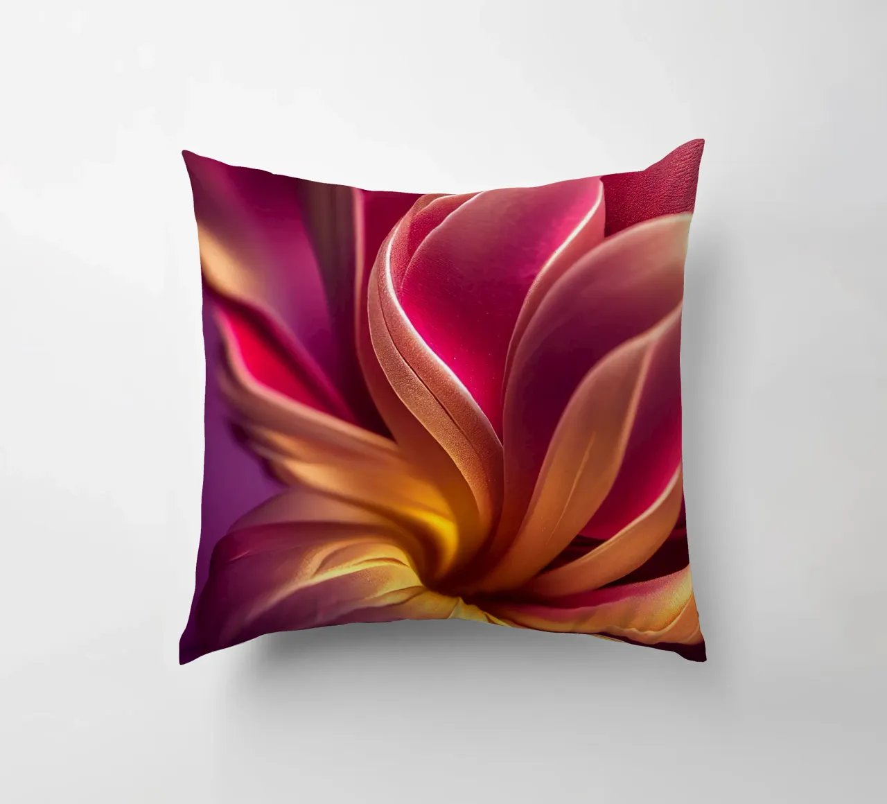 Macro fiore di plumeria cuscino da Bold Blooms