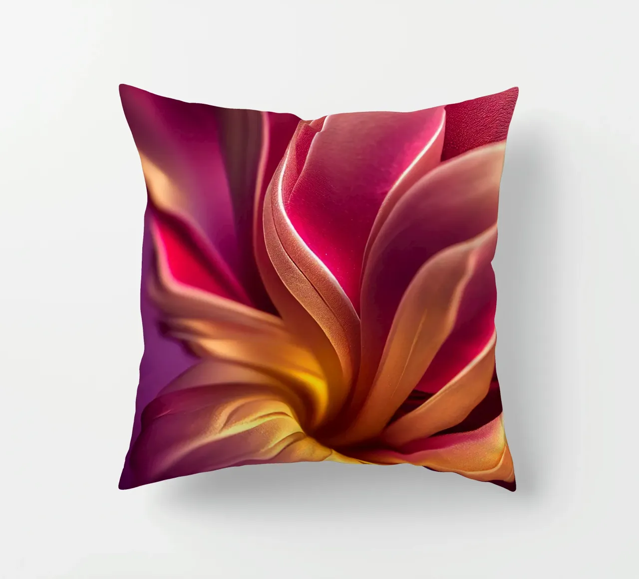 Macro fiore di plumeria cuscino da Bold Blooms