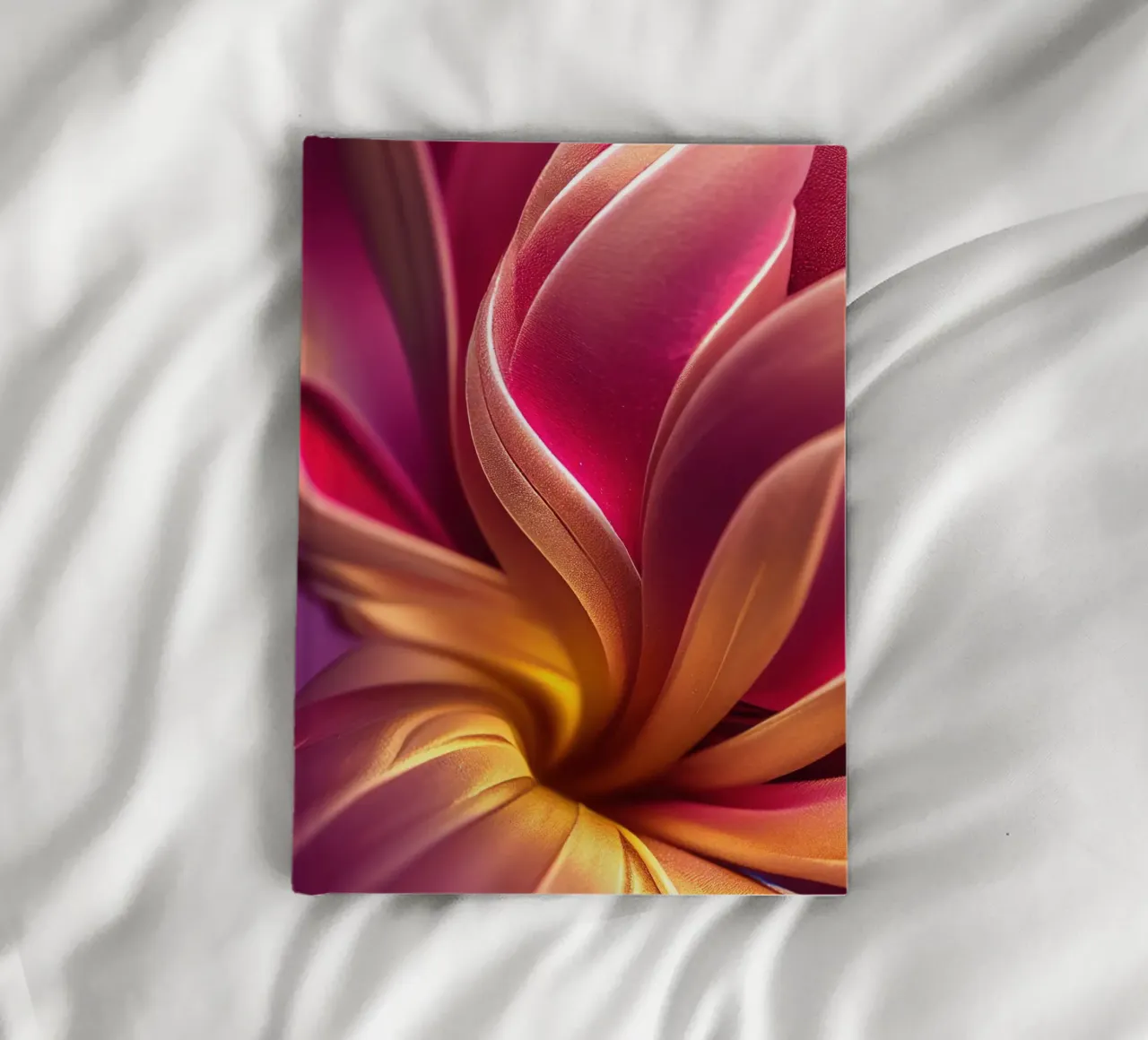 Macro Plumeria Flower notebook by Bold Blooms