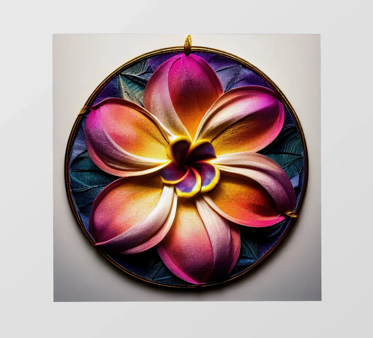 Macro fiore di plumeria pellicola backlit da Bold Blooms