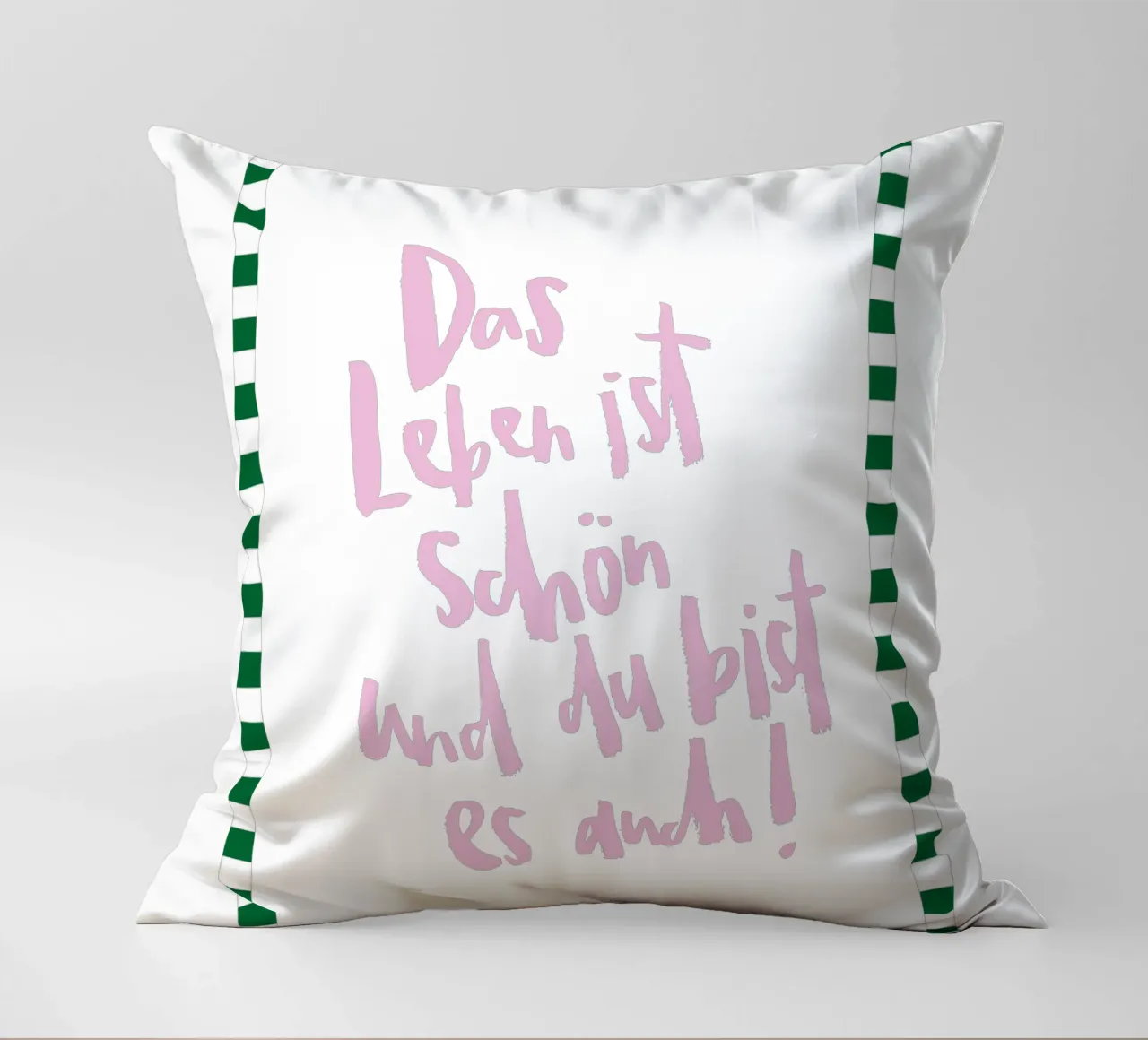 Schönes Leben cuscino da Brushmeetspaper
