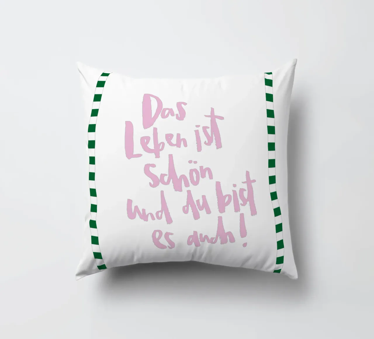 Schönes Leben cuscino da Brushmeetspaper