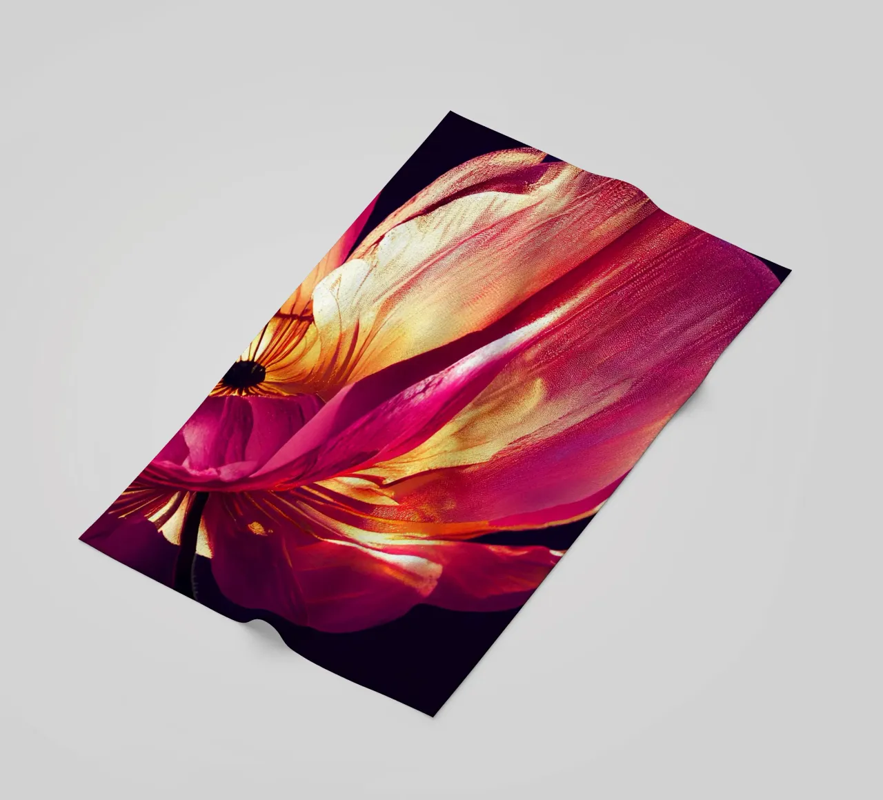 Macro fiore di papavero telo mare da Bold Blooms