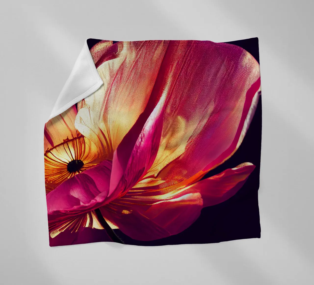Macro fiore di papavero coperta in pile da Bold Blooms