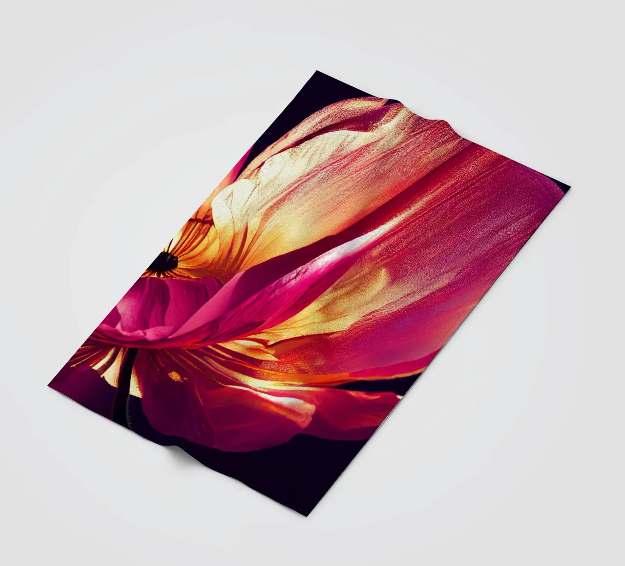 Macro fiore di papavero coperta in pile da Bold Blooms